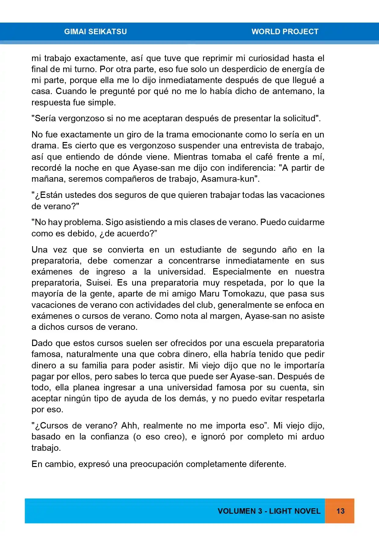 Gimai Seikatsu (Novela) - Capítulo 24 - Página 8 - LectorTMOo