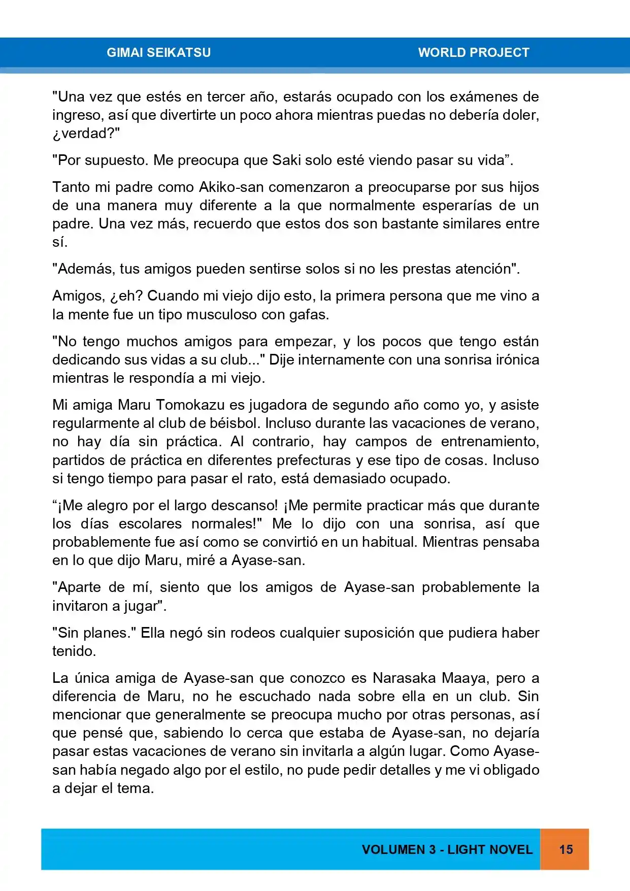 Gimai Seikatsu (Novela) - Capítulo 24 - Página 10 - LectorTMOo