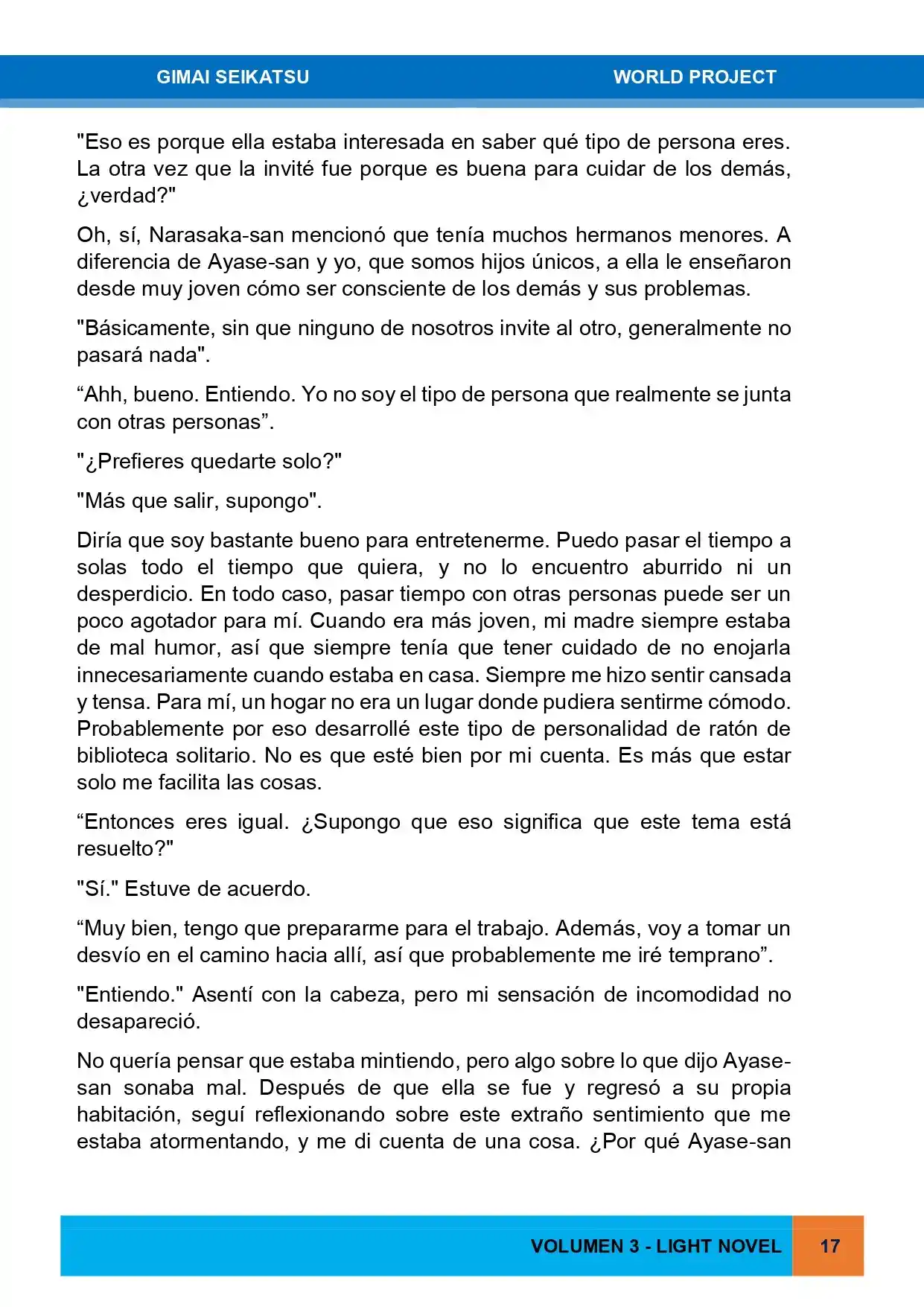 Gimai Seikatsu (Novela) - Capítulo 24 - Página 12 - LectorTMOo