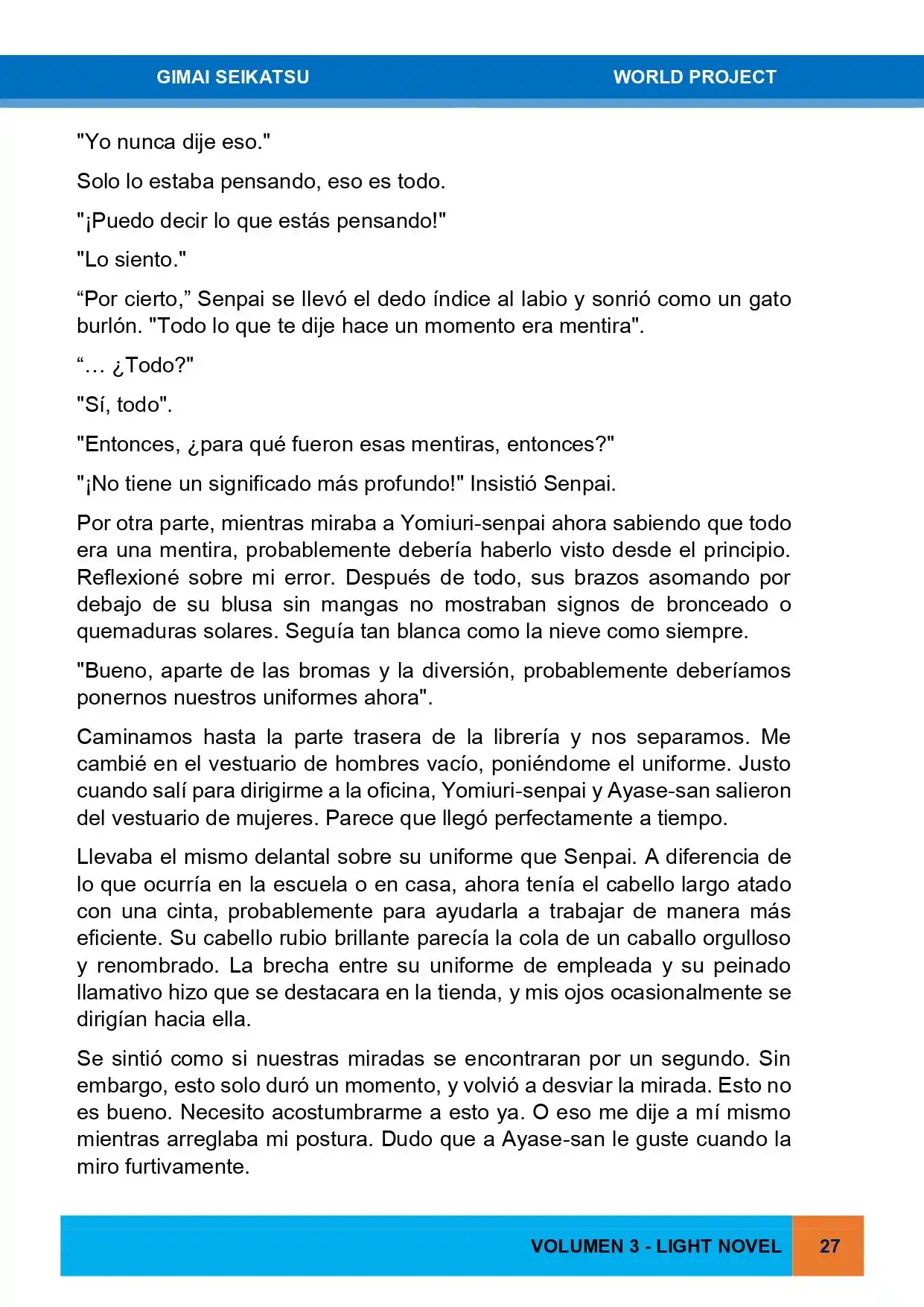 Gimai Seikatsu (Novela) - Capítulo 24 - Página 22 - LectorTMOo