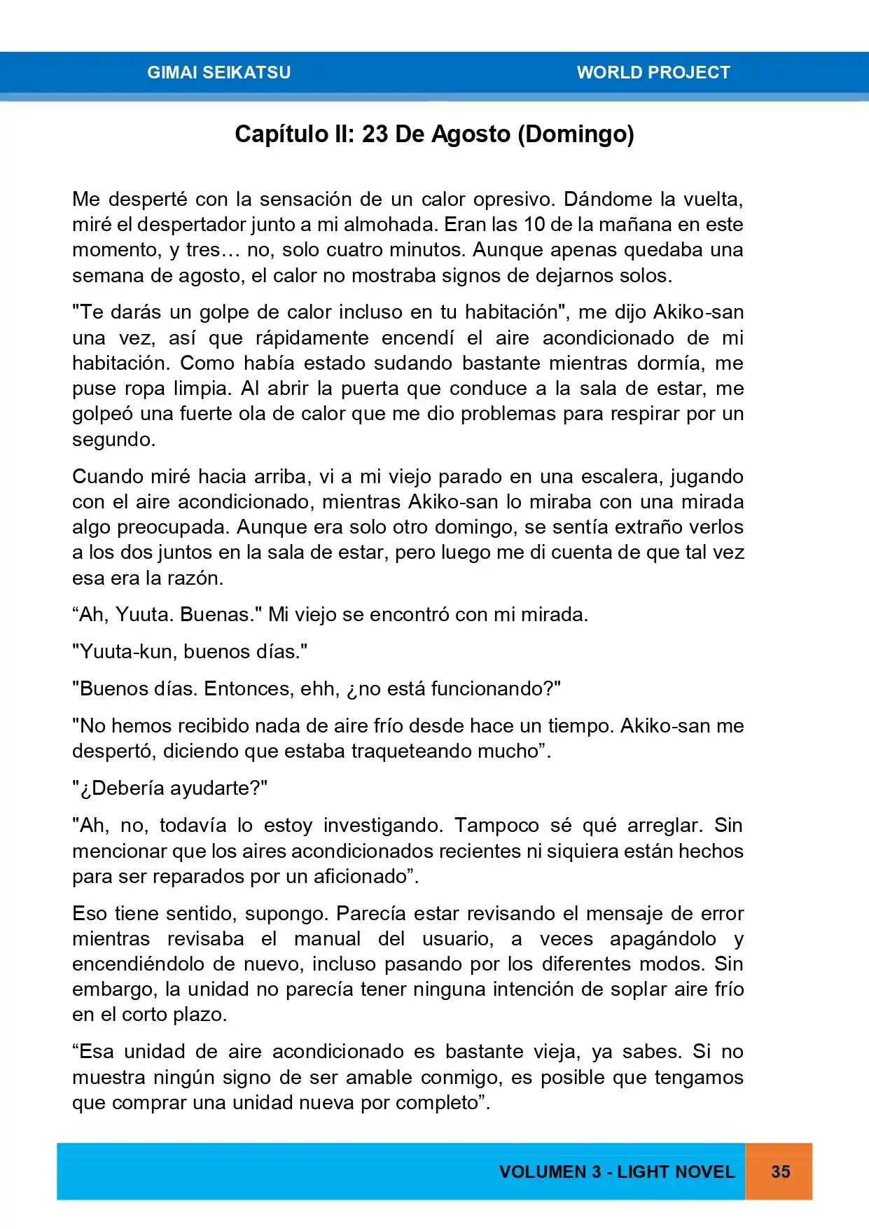 Gimai Seikatsu (Novela) - Capítulo 25 - Página 1 - LectorTMOo