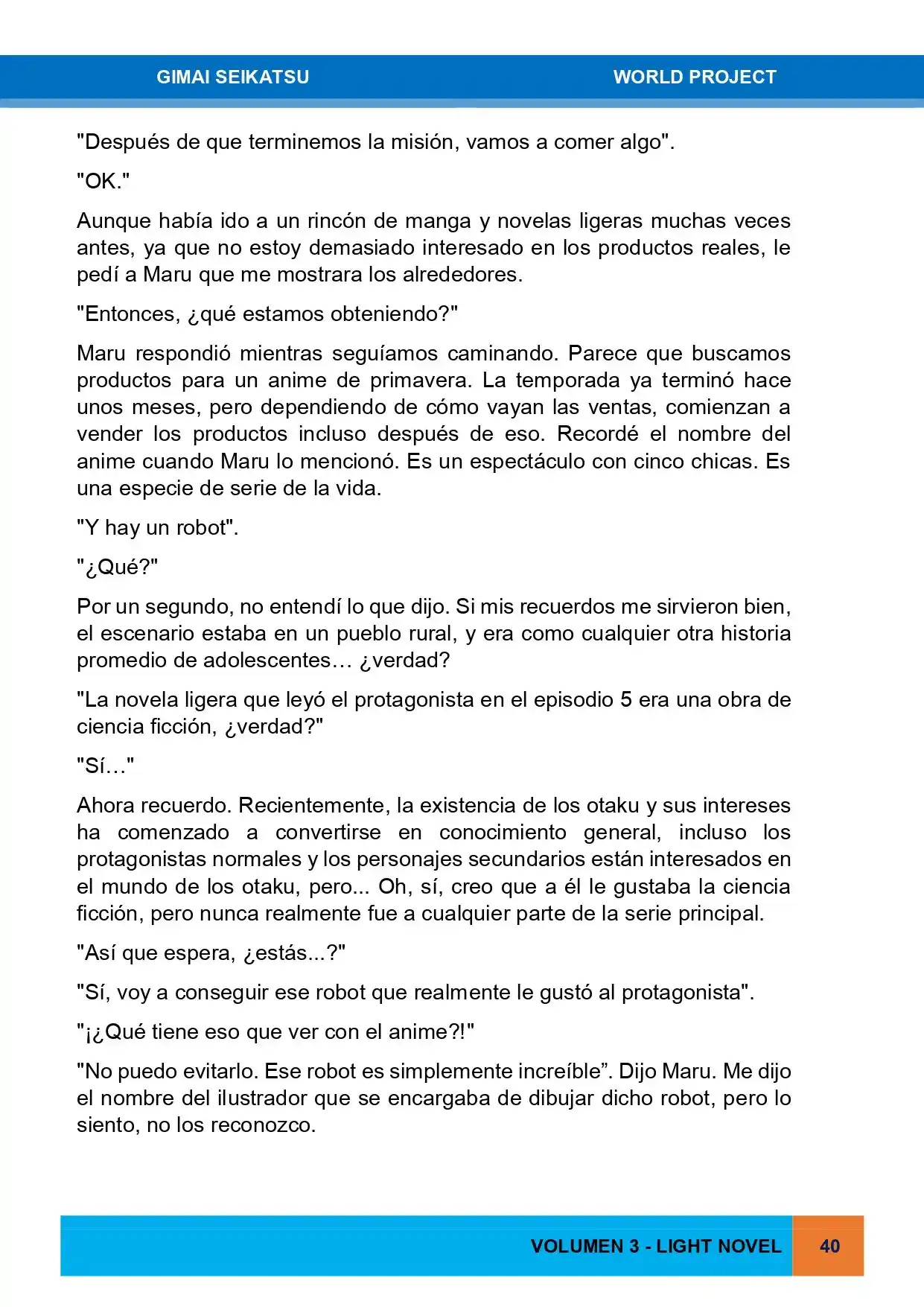 Gimai Seikatsu (Novela) - Capítulo 25 - Página 6 - LectorTMOo