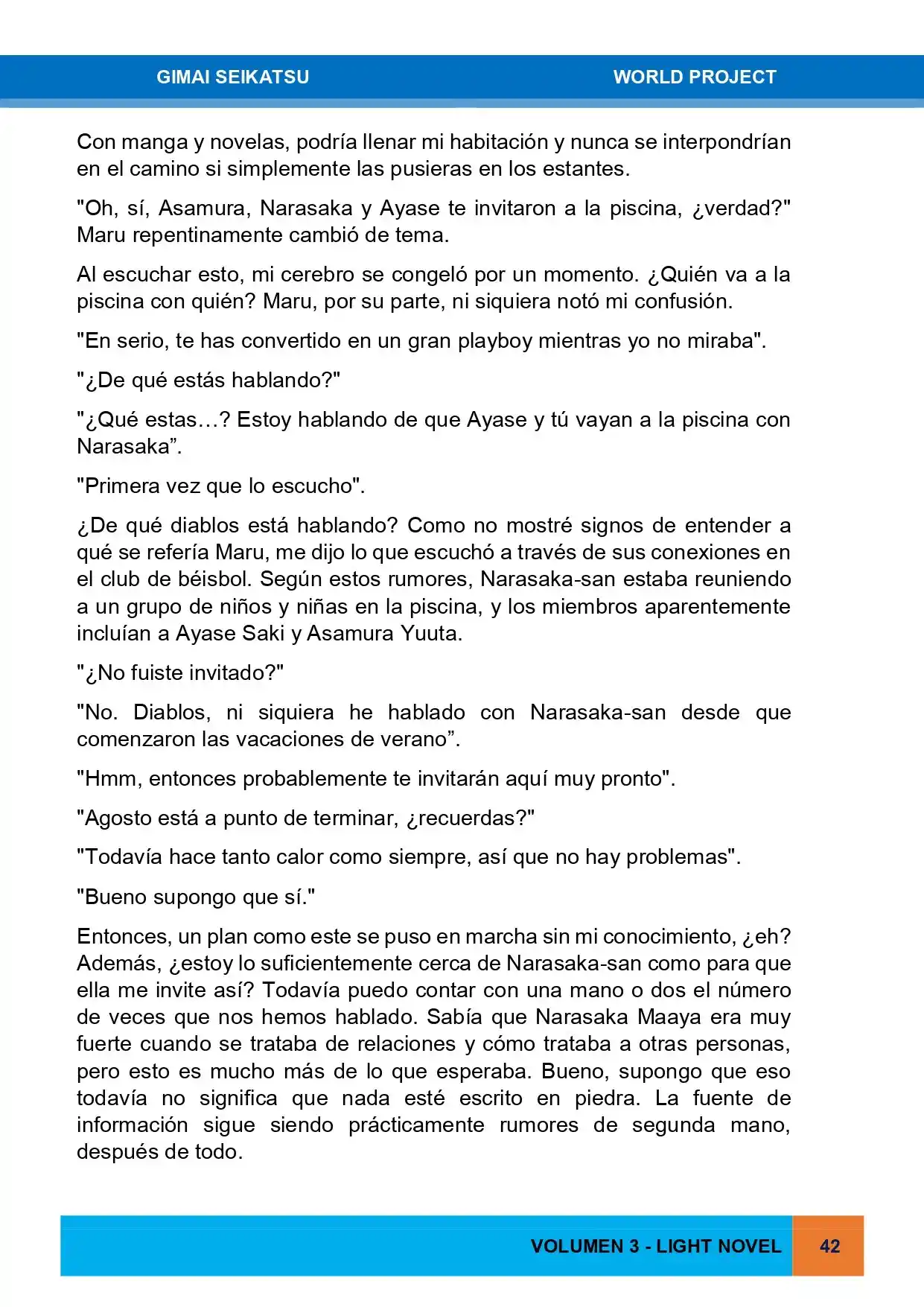 Gimai Seikatsu (Novela) - Capítulo 25 - Página 8 - LectorTMOo