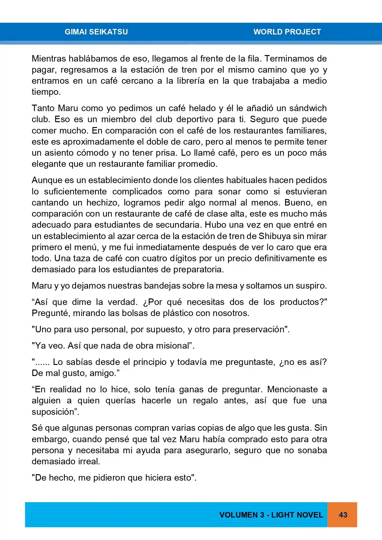 Gimai Seikatsu (Novela) - Capítulo 25 - Página 9 - LectorTMOo