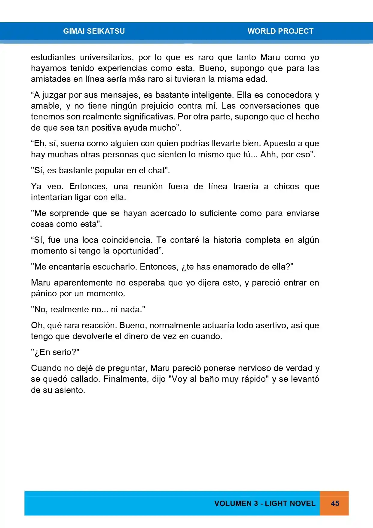 Gimai Seikatsu (Novela) - Capítulo 25 - Página 11 - LectorTMOo