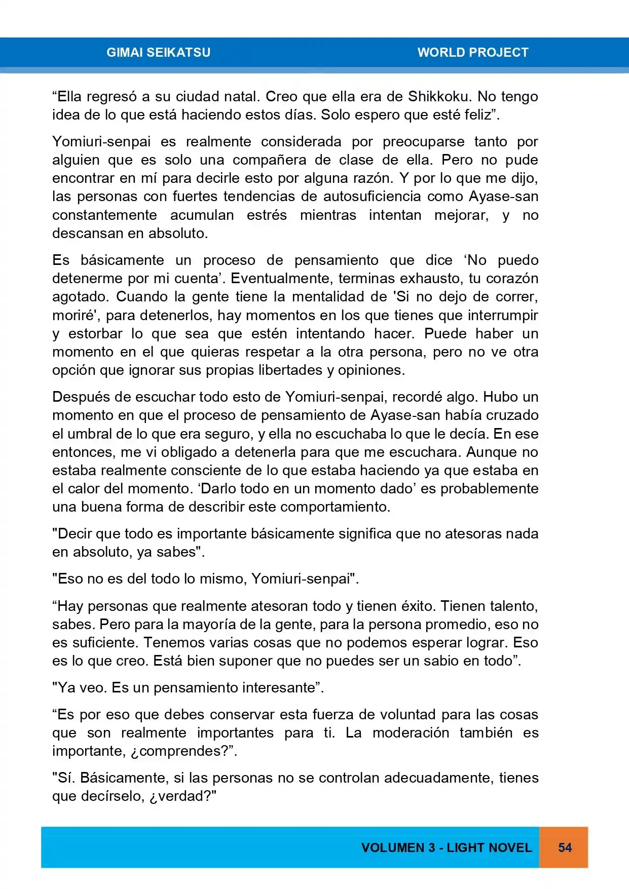 Gimai Seikatsu (Novela) - Capítulo 25 - Página 20 - LectorTMOo