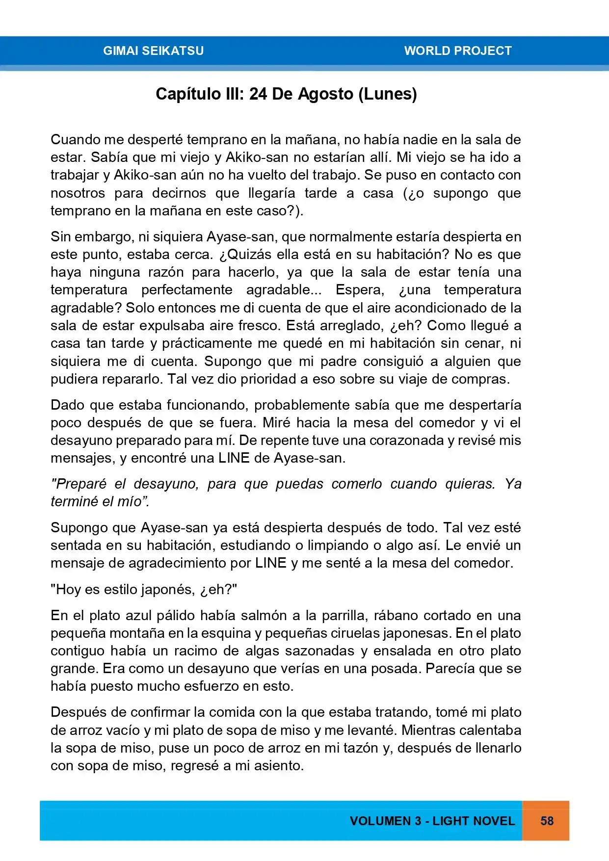Gimai Seikatsu (Novela) - Capítulo 26 - Página 1 - LectorTMOo