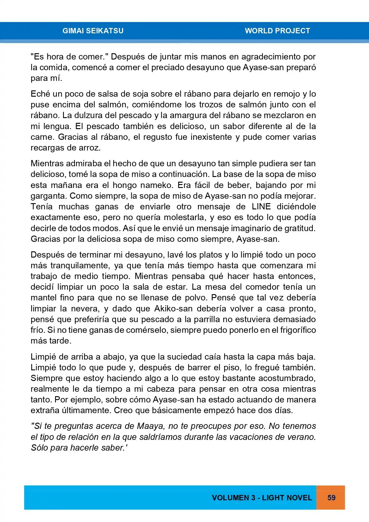 Gimai Seikatsu (Novela) - Capítulo 26 - Página 2 - LectorTMOo
