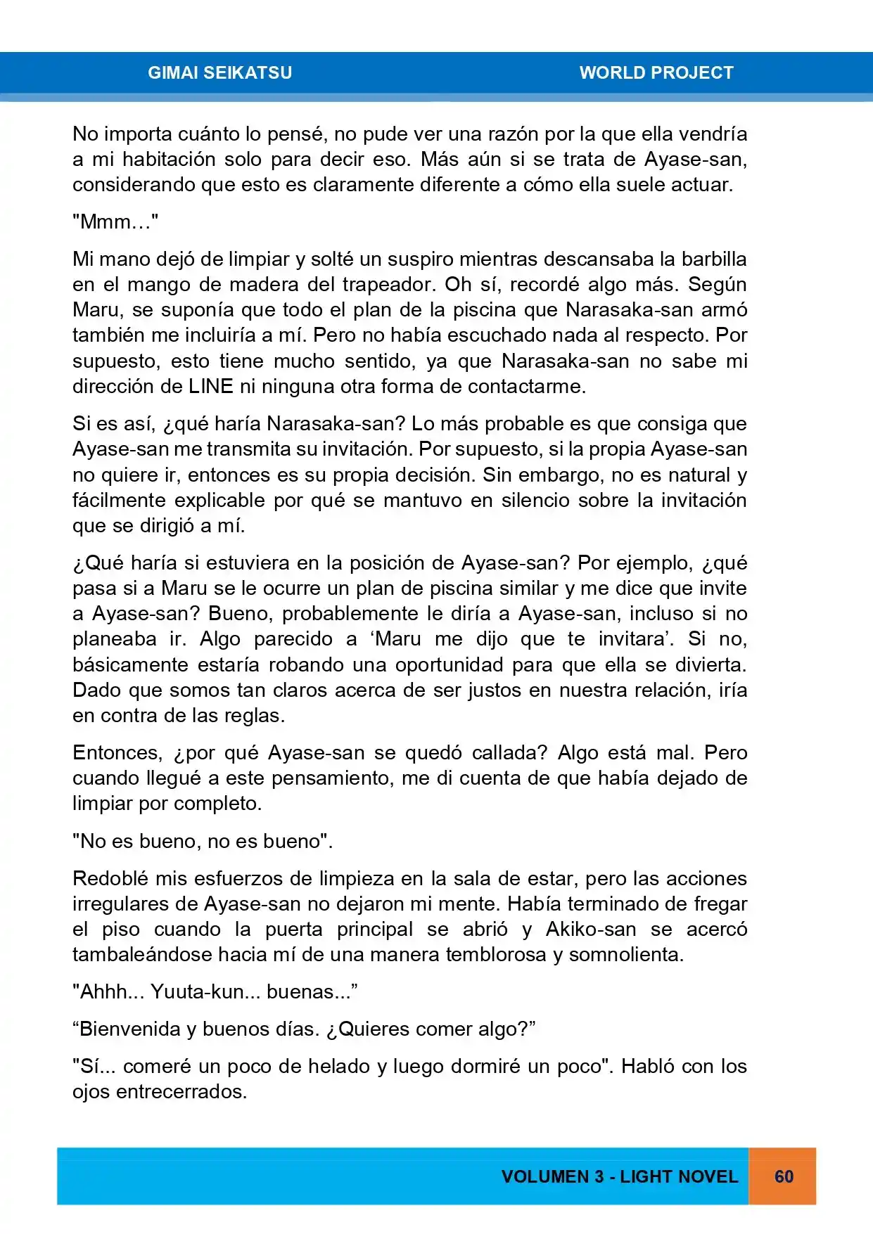 Gimai Seikatsu (Novela) - Capítulo 26 - Página 3 - LectorTMOo