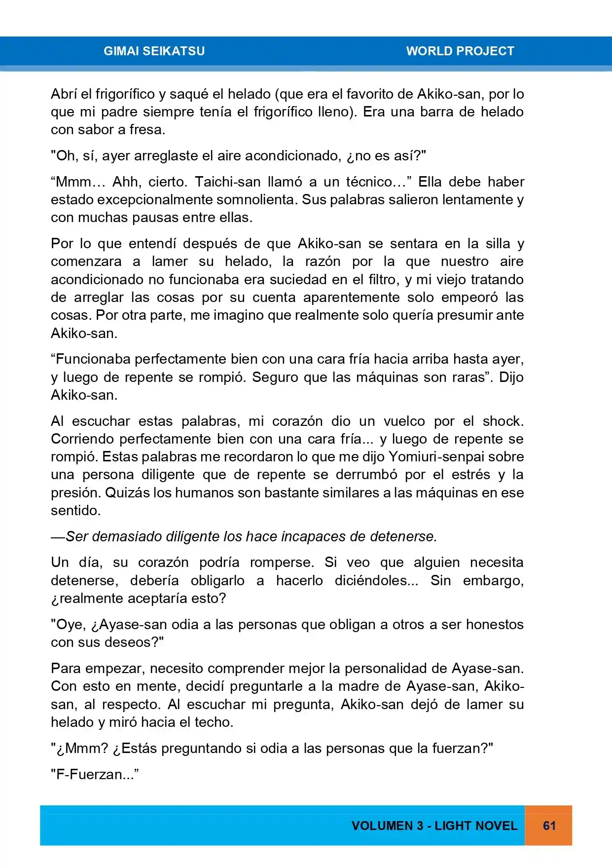 Gimai Seikatsu (Novela) - Capítulo 26 - Página 4 - LectorTMOo