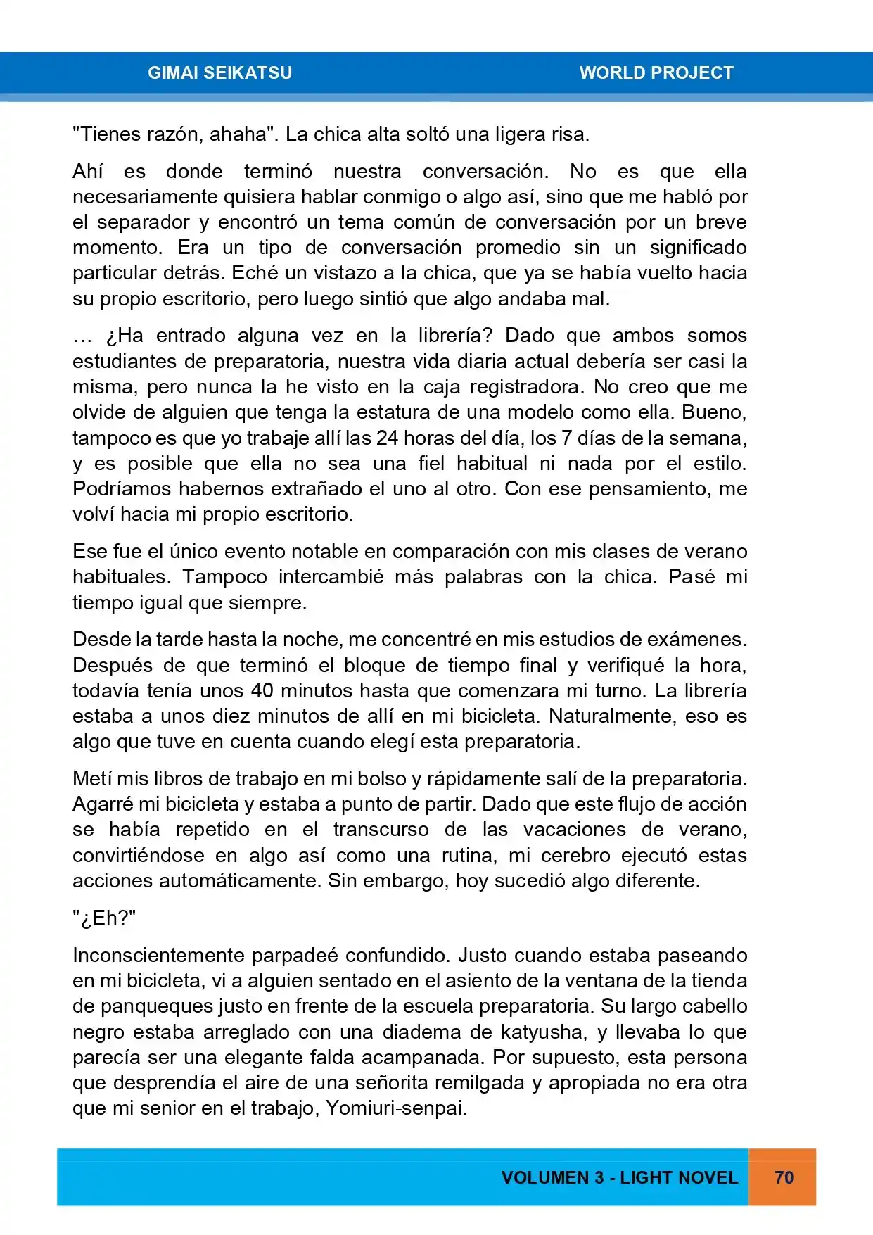 Gimai Seikatsu (Novela) - Capítulo 26 - Página 13 - LectorTMOo