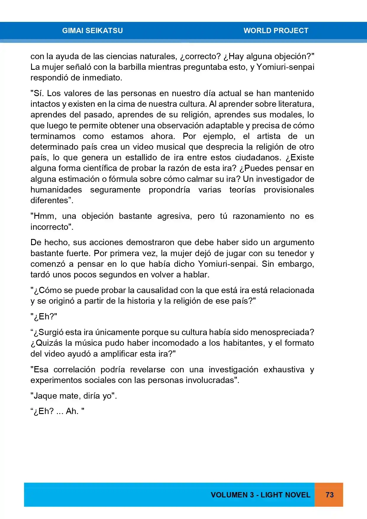 Gimai Seikatsu (Novela) - Capítulo 26 - Página 16 - LectorTMOo