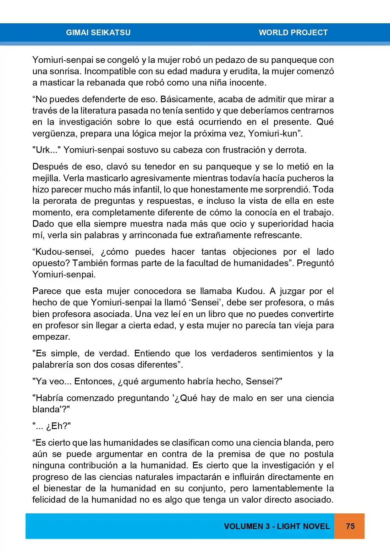 Gimai Seikatsu (Novela) - Capítulo 26 - Página 18 - LectorTMOo
