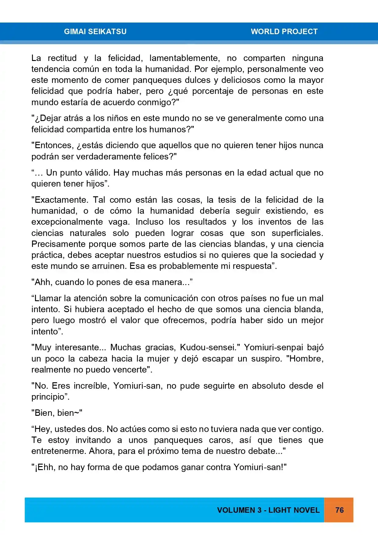Gimai Seikatsu (Novela) - Capítulo 26 - Página 19 - LectorTMOo