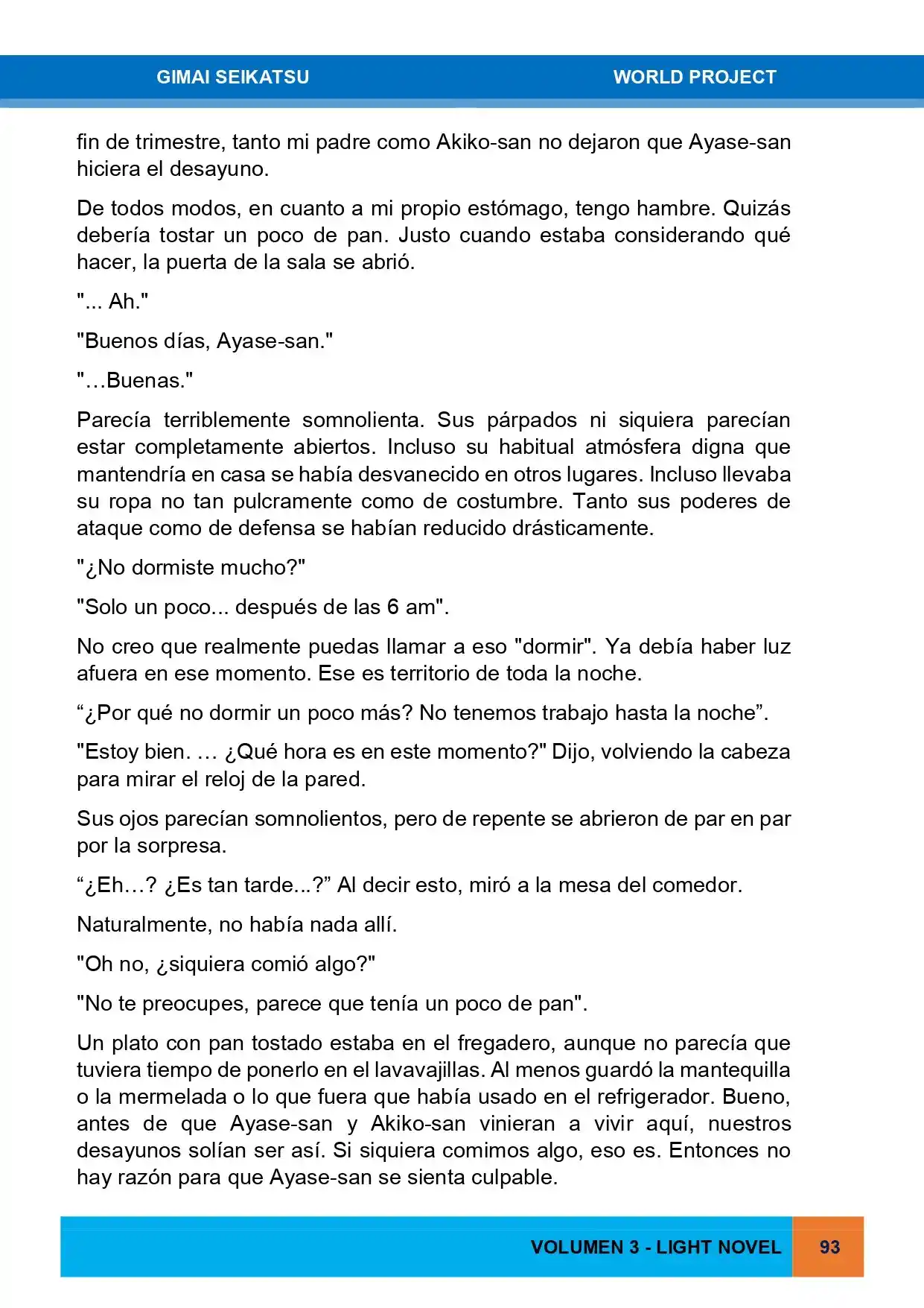 Gimai Seikatsu (Novela) - Capítulo 27 - Página 3 - LectorTMOo