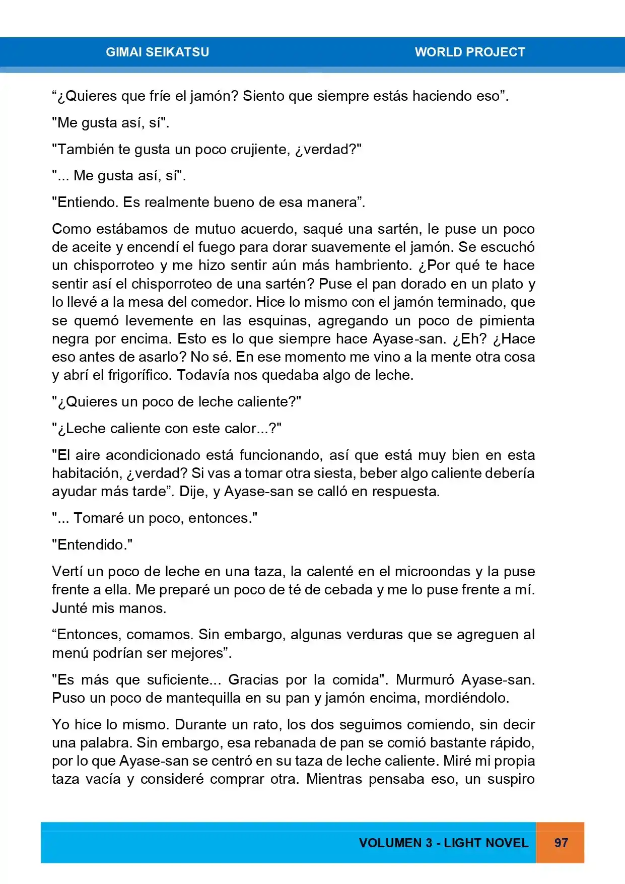 Gimai Seikatsu (Novela) - Capítulo 27 - Página 7 - LectorTMOo