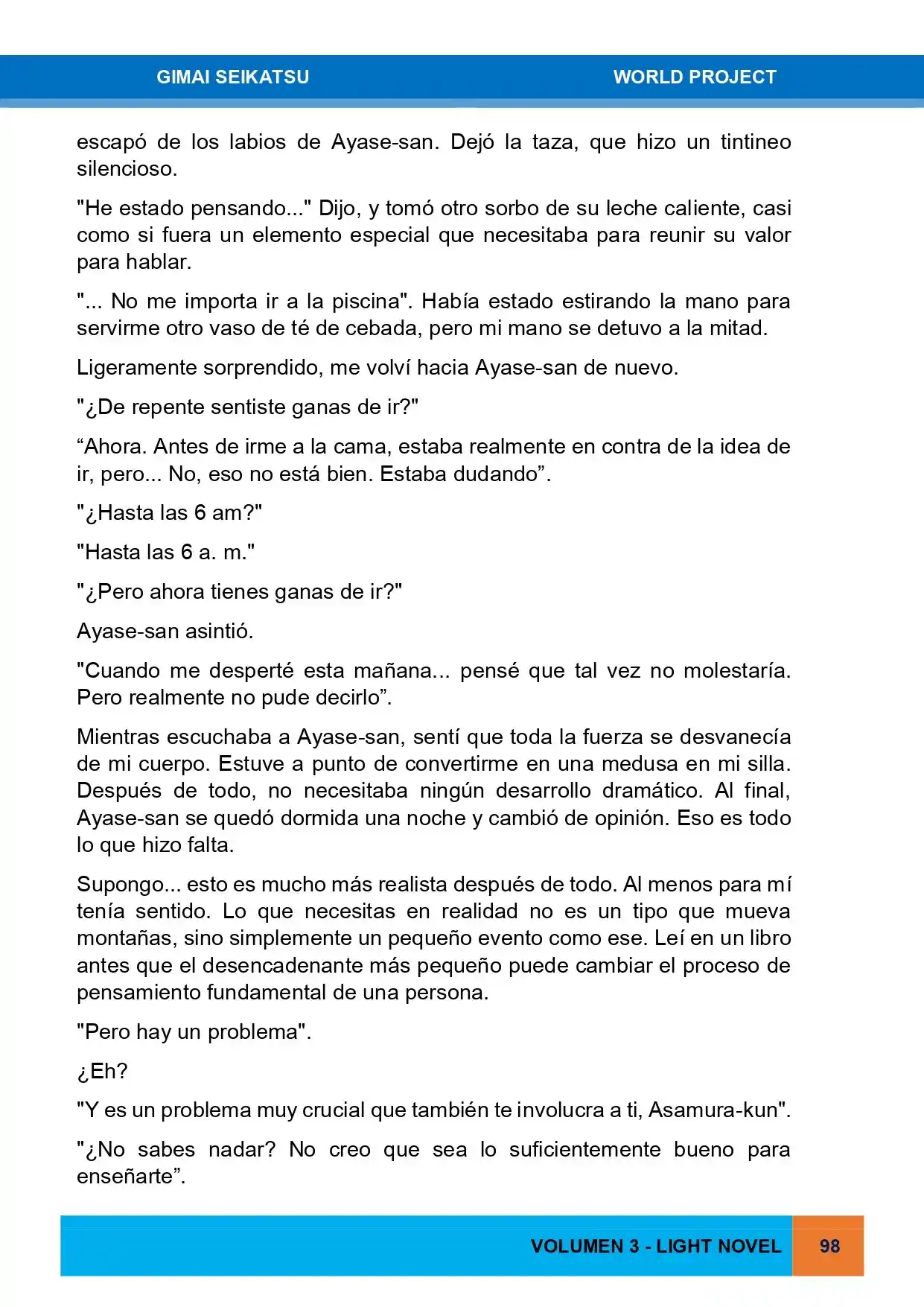 Gimai Seikatsu (Novela) - Capítulo 27 - Página 8 - LectorTMOo