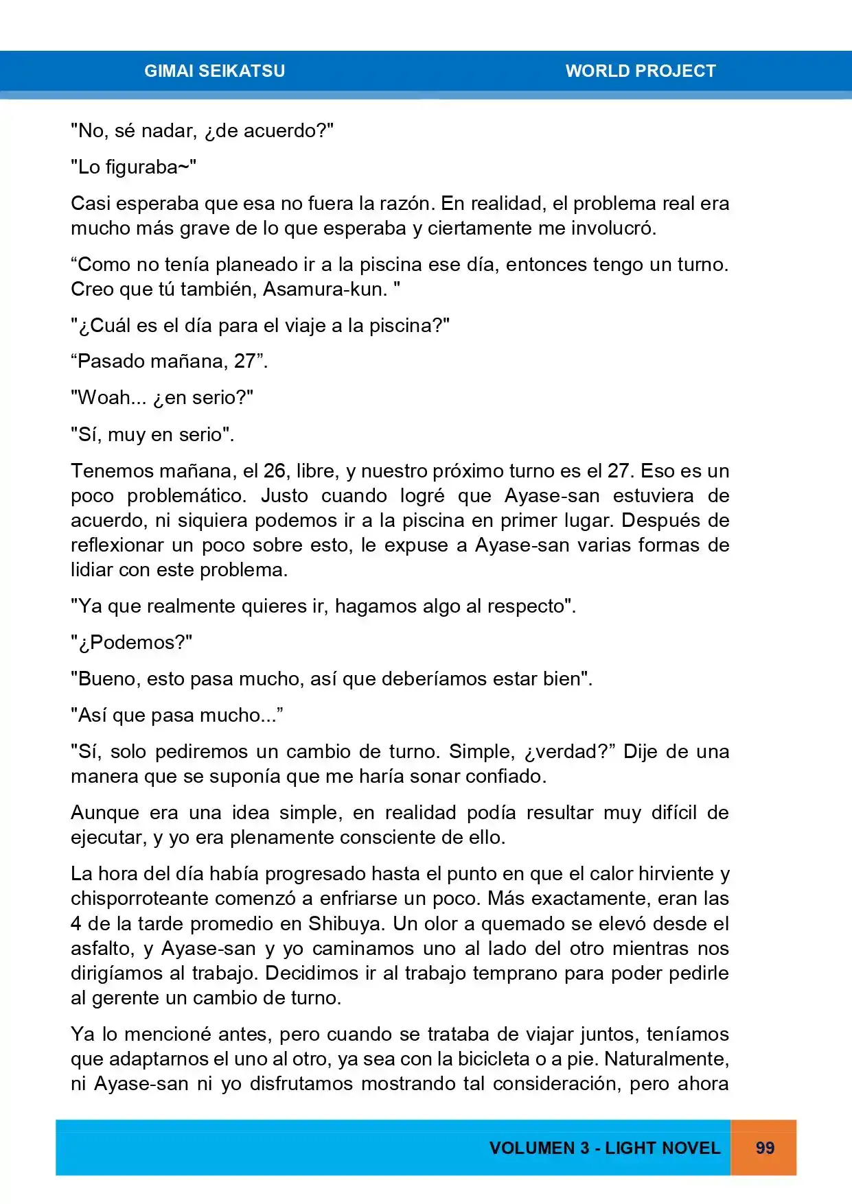 Gimai Seikatsu (Novela) - Capítulo 27 - Página 9 - LectorTMOo