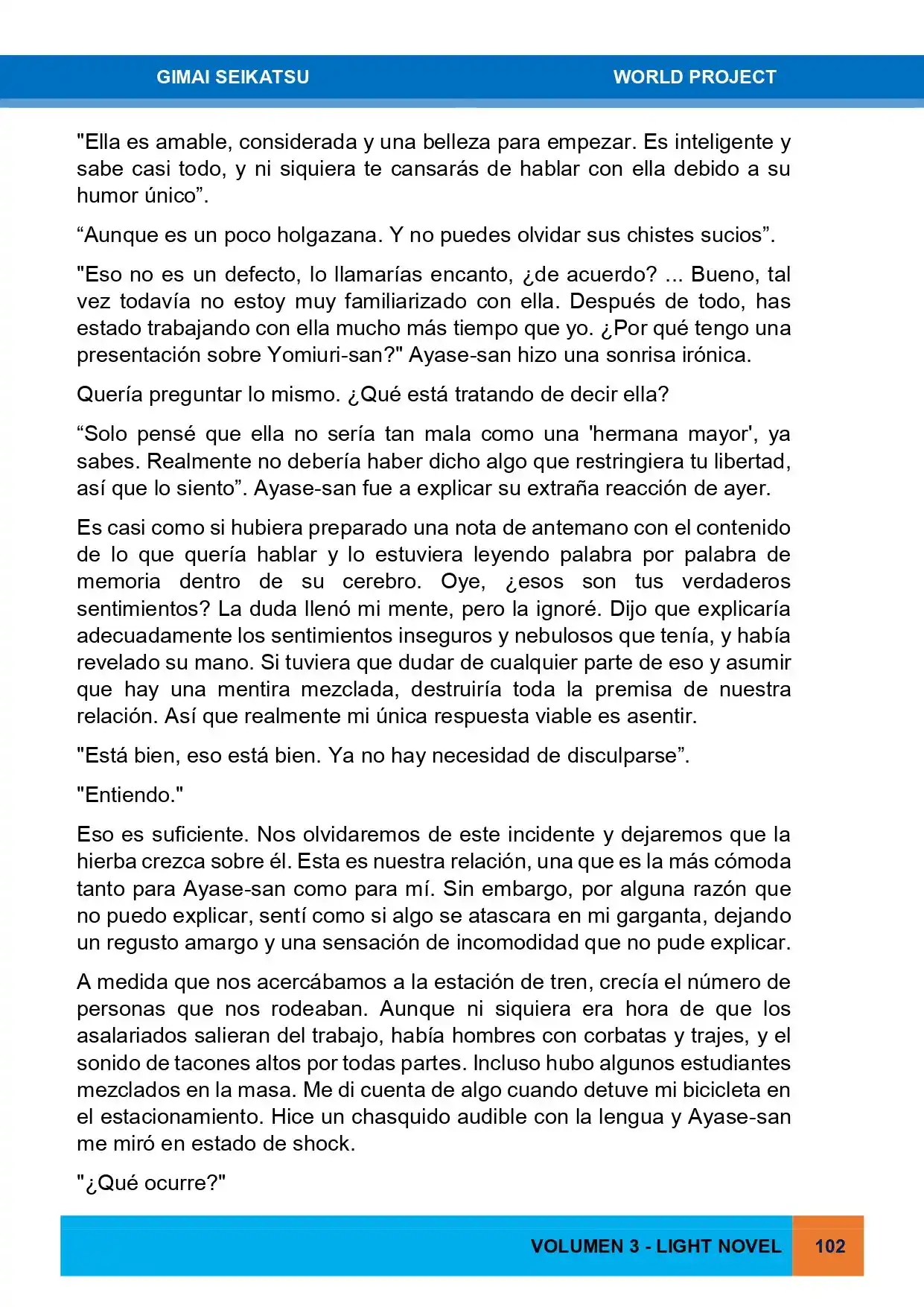 Gimai Seikatsu (Novela) - Capítulo 27 - Página 12 - LectorTMOo