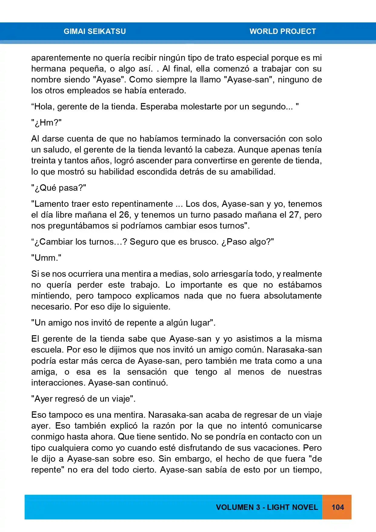 Gimai Seikatsu (Novela) - Capítulo 27 - Página 14 - LectorTMOo