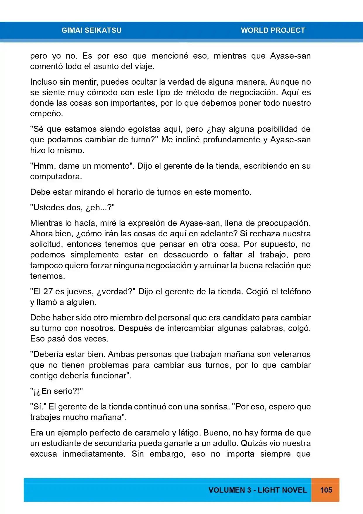 Gimai Seikatsu (Novela) - Capítulo 27 - Página 15 - LectorTMOo