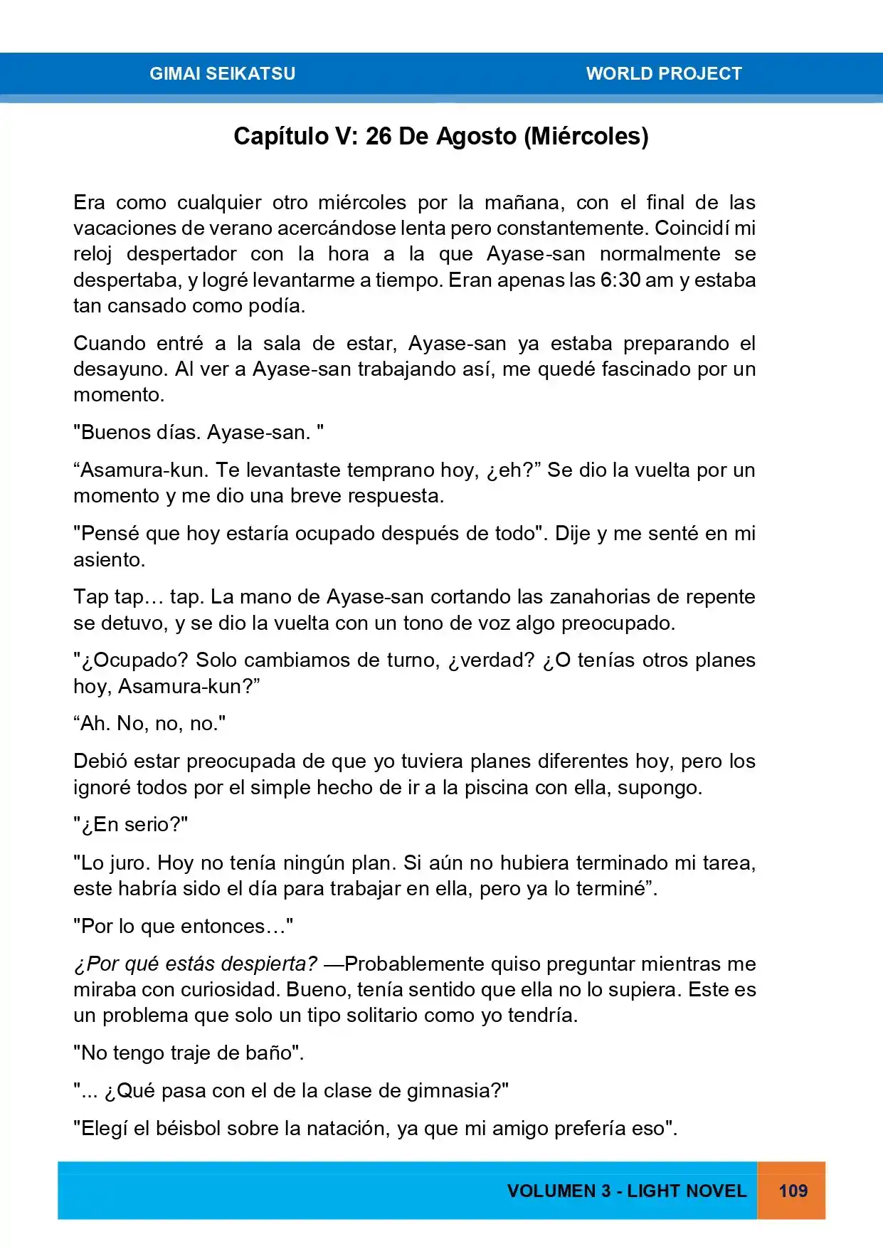 Gimai Seikatsu (Novela) - Capítulo 28 - Página 1 - LectorTMOo