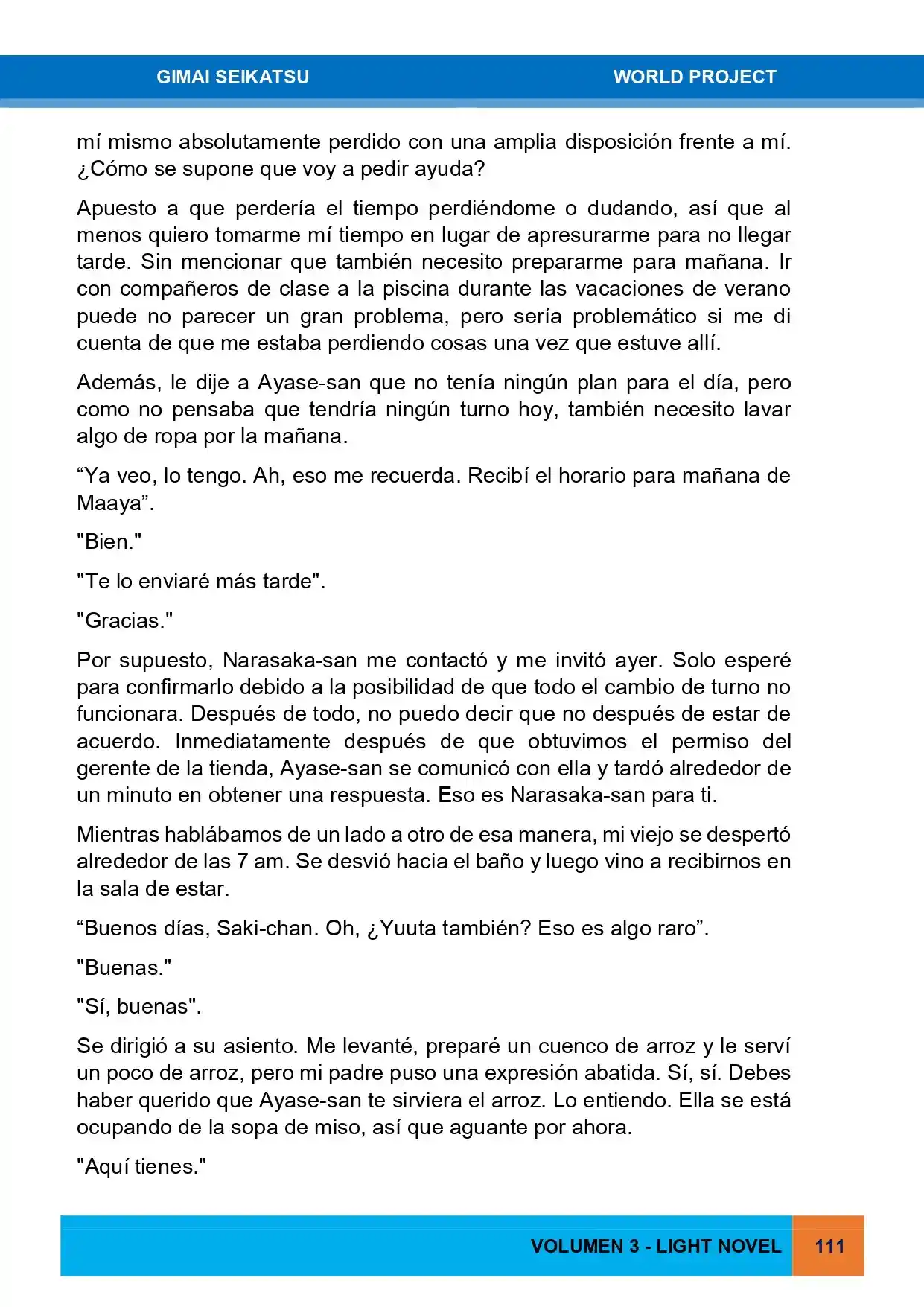 Gimai Seikatsu (Novela) - Capítulo 28 - Página 3 - LectorTMOo