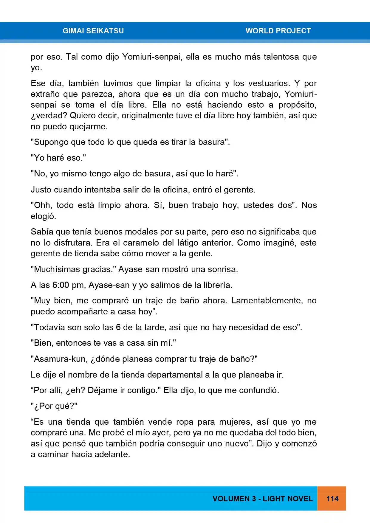 Gimai Seikatsu (Novela) - Capítulo 28 - Página 6 - LectorTMOo