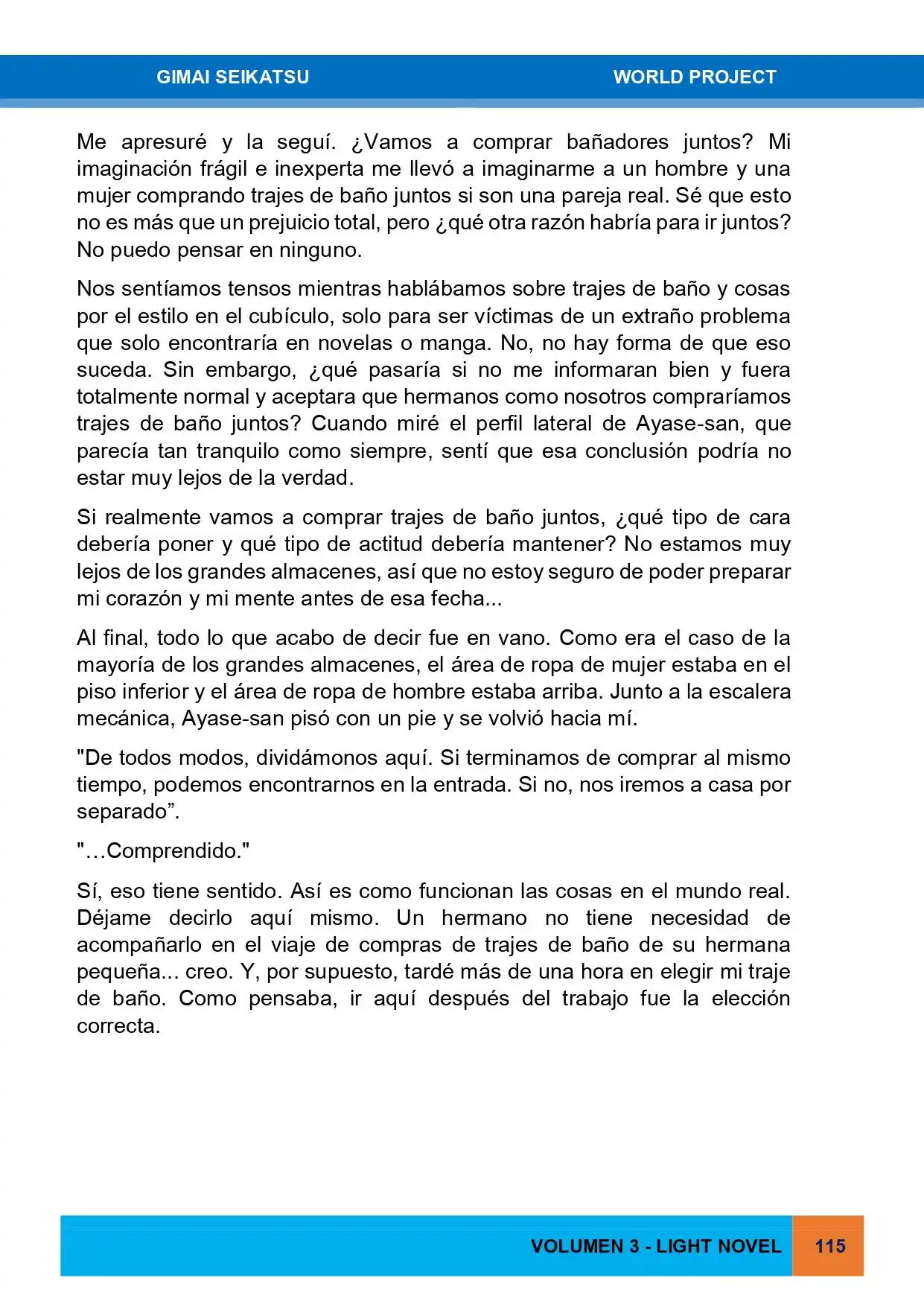 Gimai Seikatsu (Novela) - Capítulo 28 - Página 7 - LectorTMOo