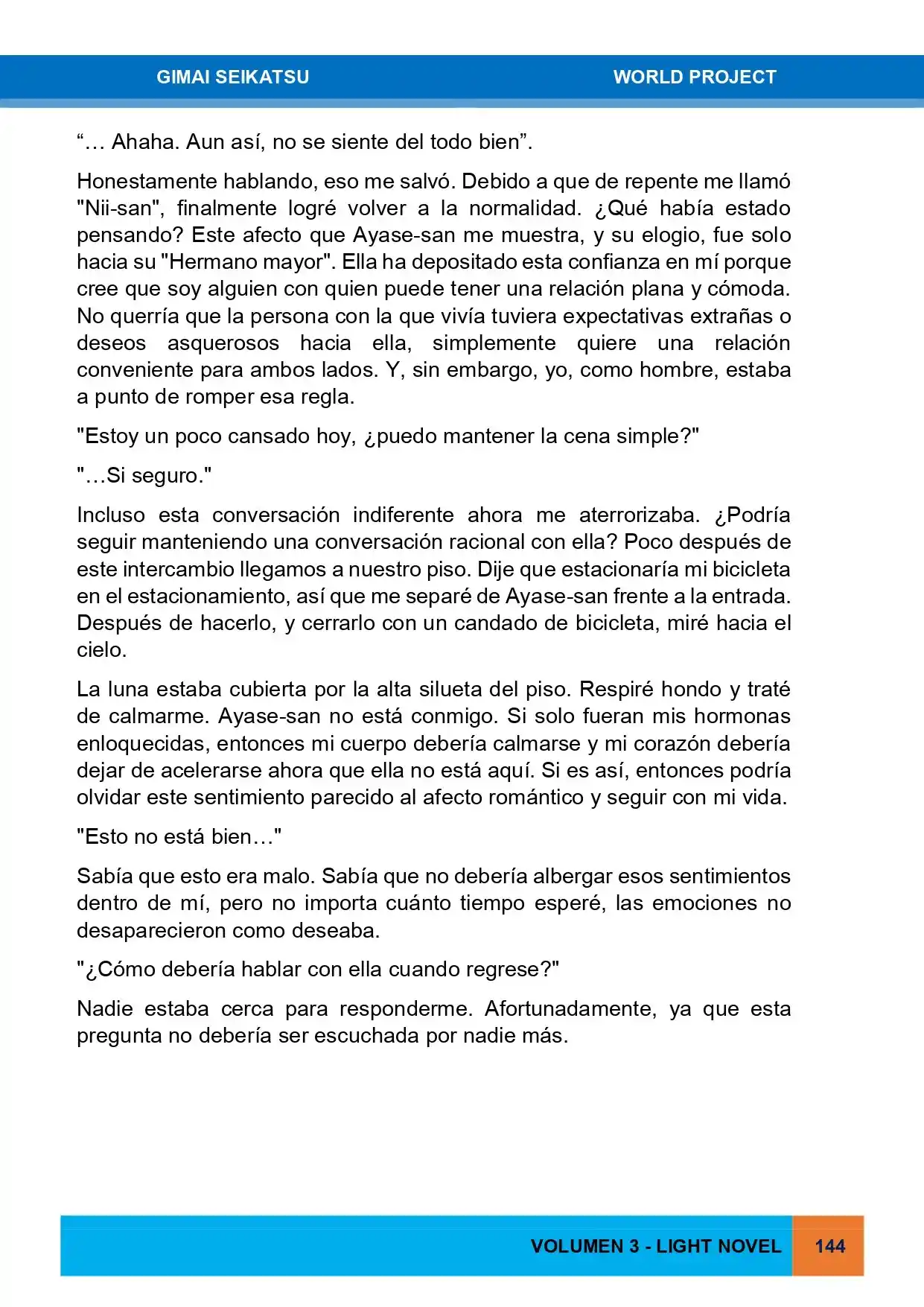 Gimai Seikatsu (Novela) - Capítulo 29 - Página 29 - LectorTMOo