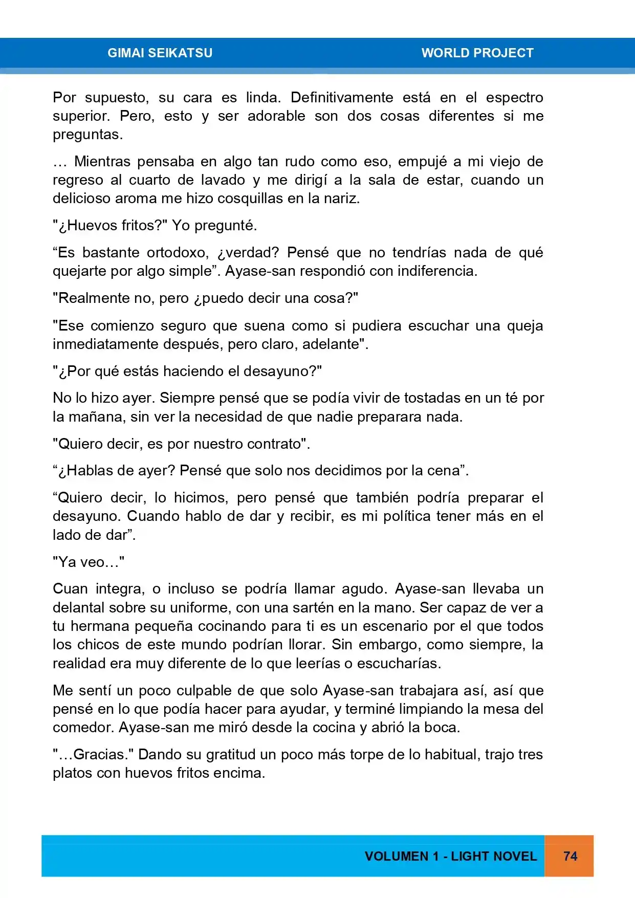 Gimai Seikatsu (Novela) - Capítulo 3 - Página 2 - LectorTMOo