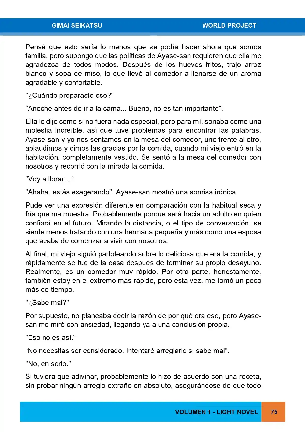 Gimai Seikatsu (Novela) - Capítulo 3 - Página 3 - LectorTMOo