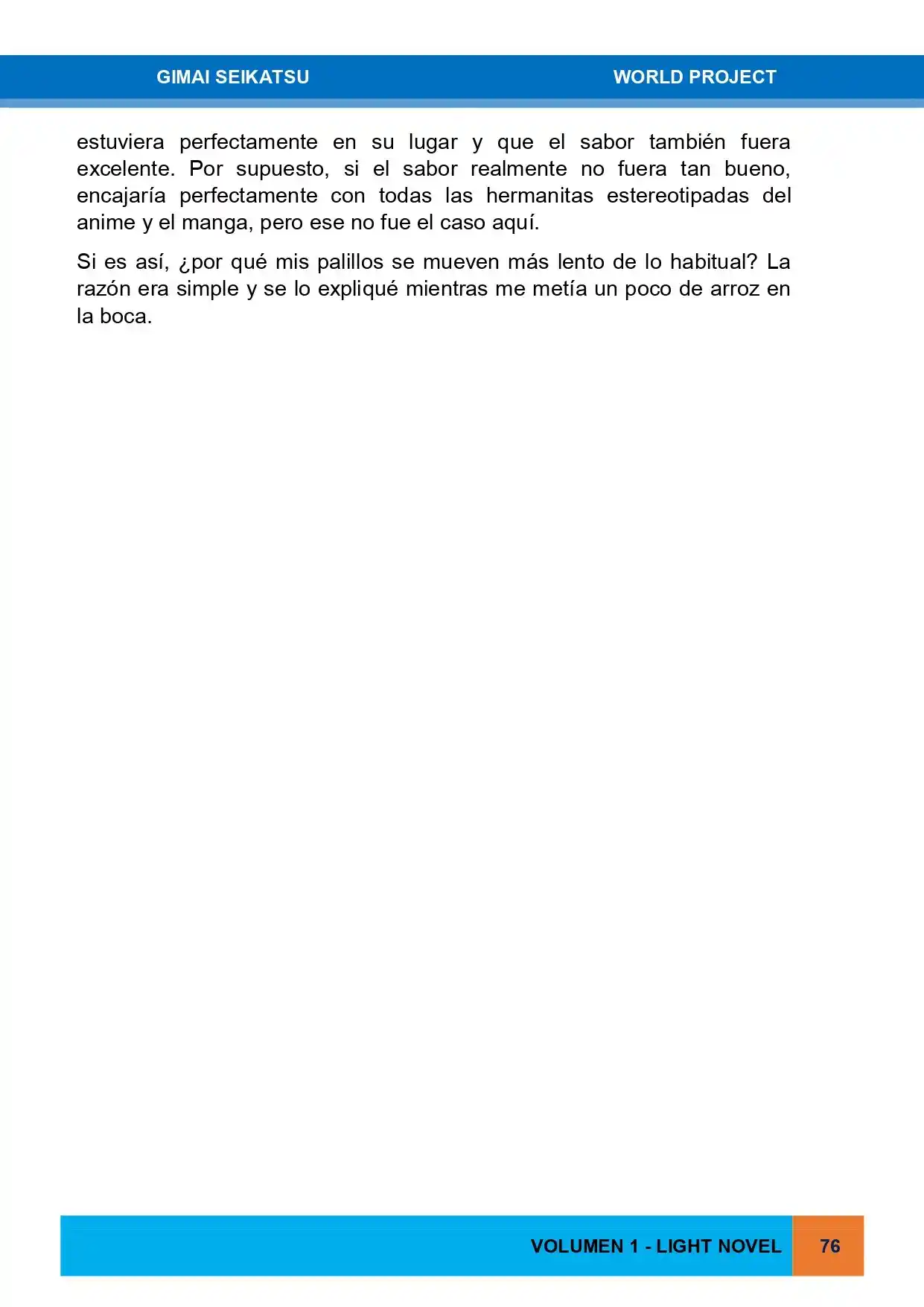 Gimai Seikatsu (Novela) - Capítulo 3 - Página 4 - LectorTMOo