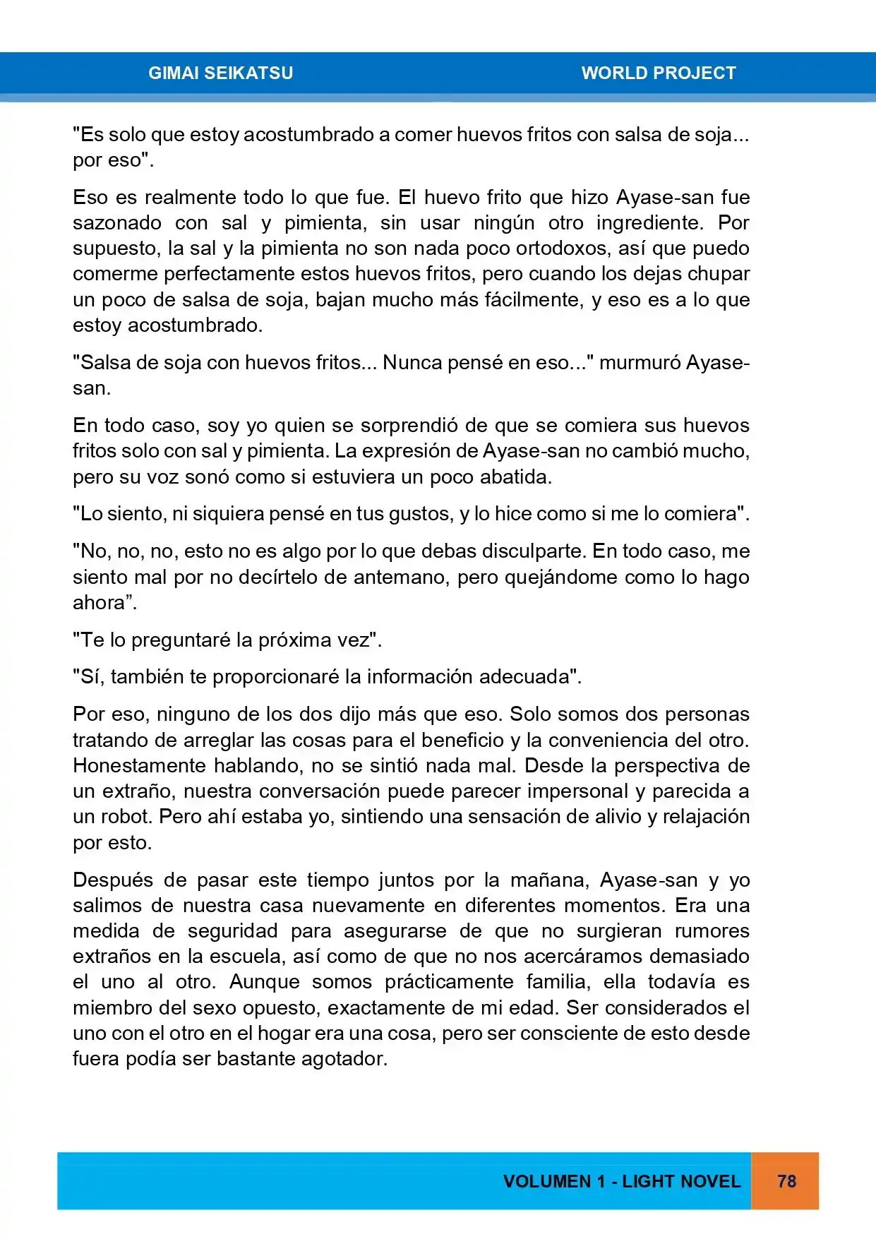 Gimai Seikatsu (Novela) - Capítulo 3 - Página 6 - LectorTMOo
