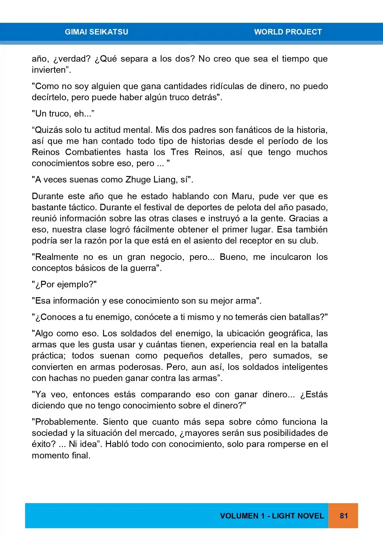 Gimai Seikatsu (Novela) - Capítulo 3 - Página 9 - LectorTMOo