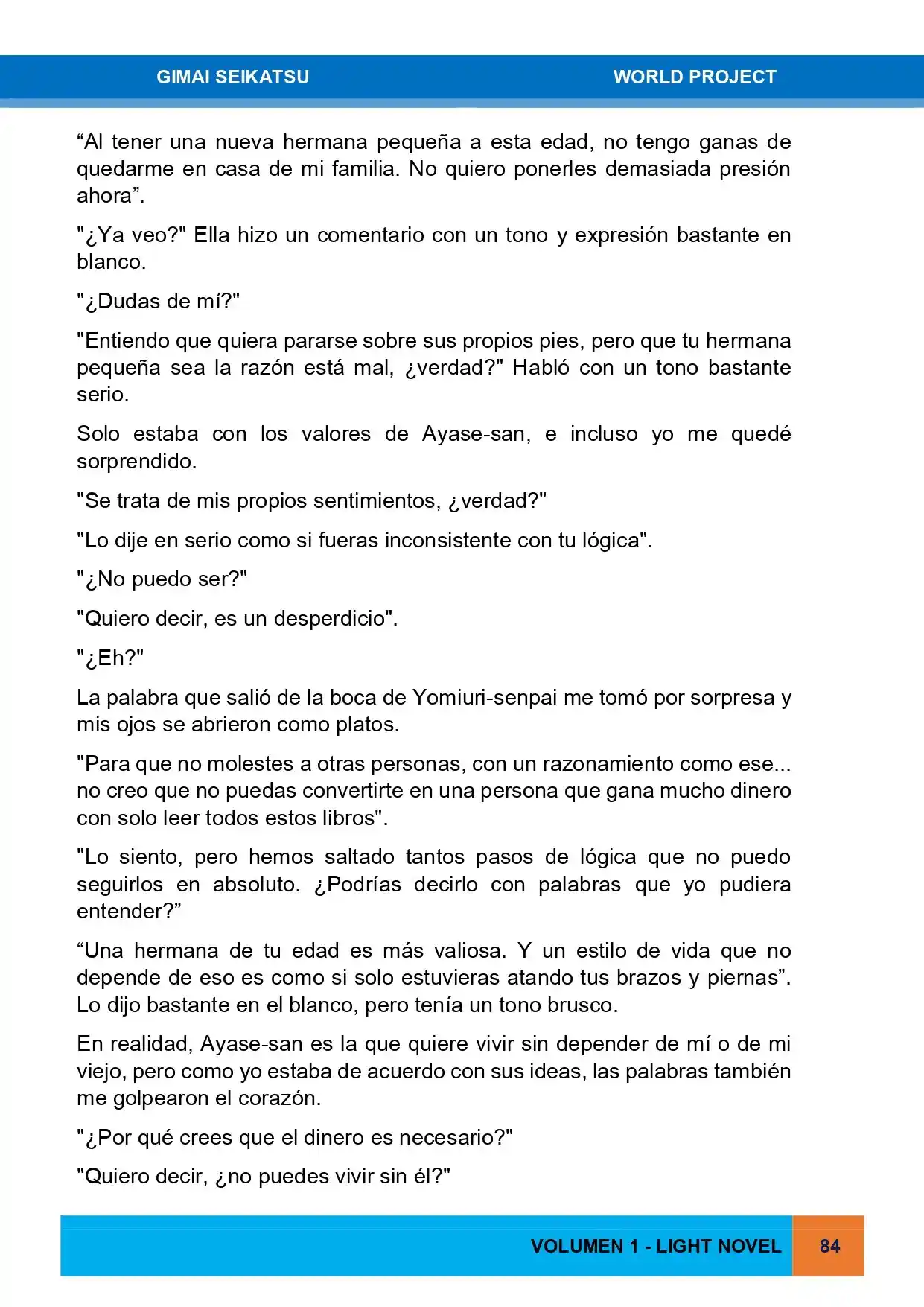 Gimai Seikatsu (Novela) - Capítulo 3 - Página 12 - LectorTMOo