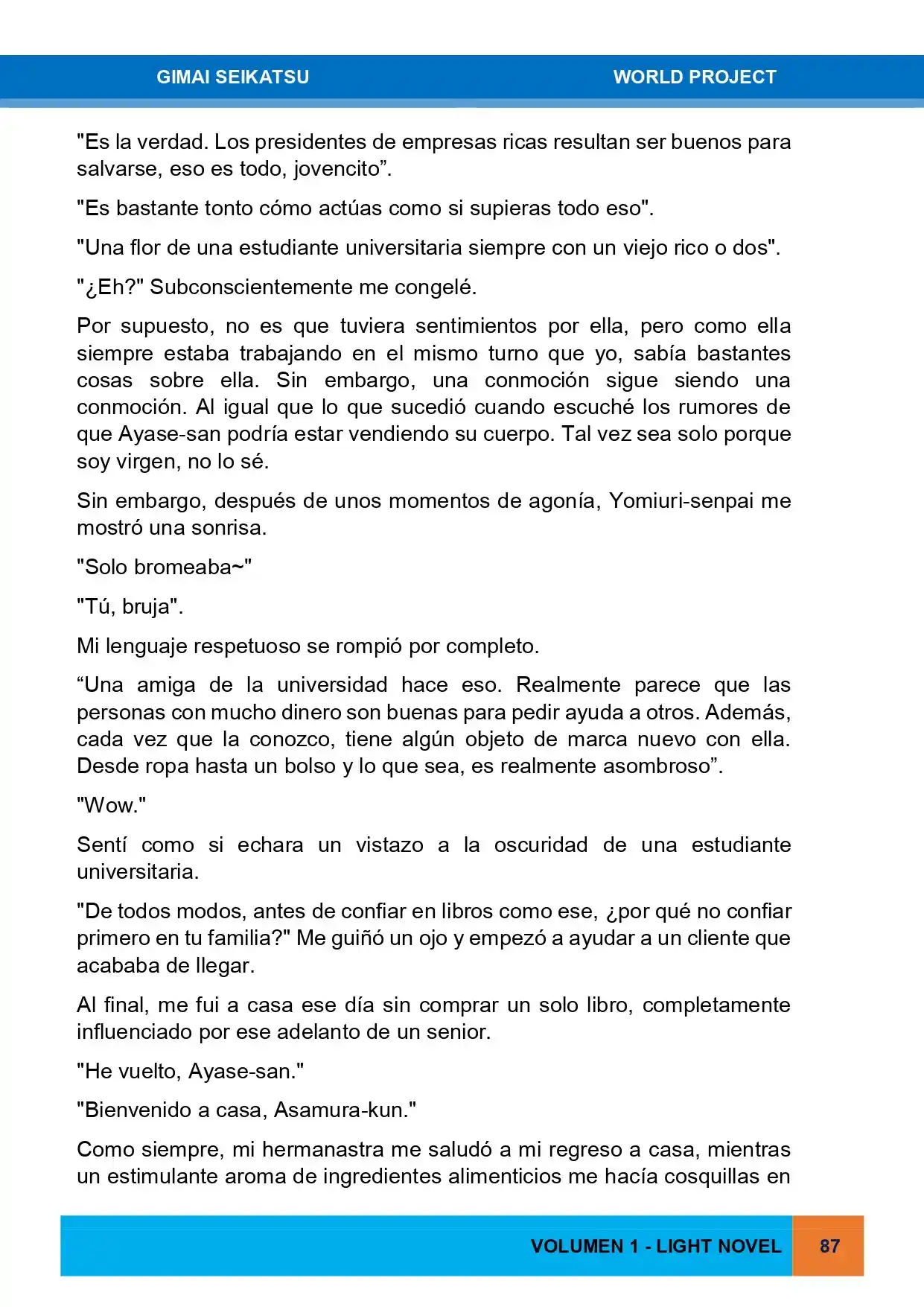 Gimai Seikatsu (Novela) - Capítulo 3 - Página 15 - LectorTMOo