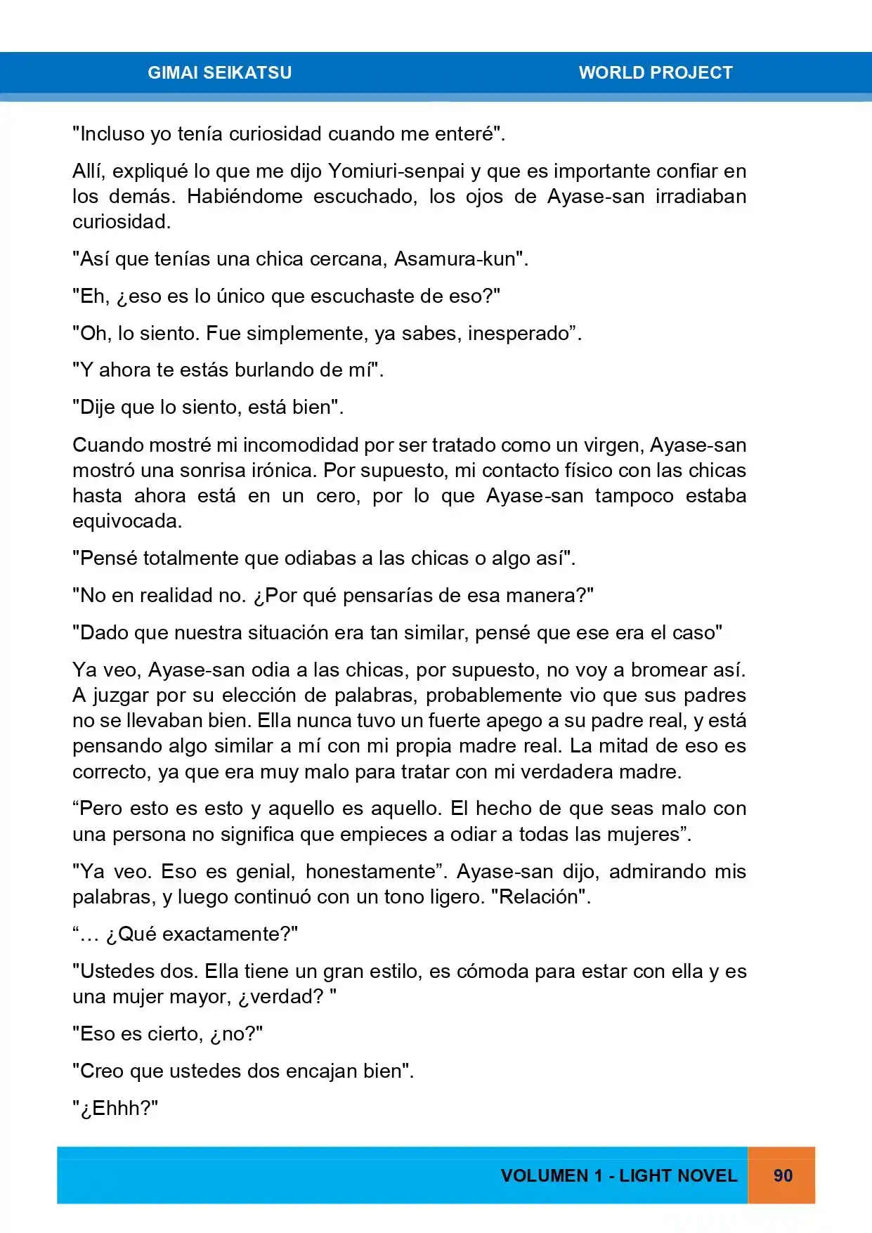Gimai Seikatsu (Novela) - Capítulo 3 - Página 18 - LectorTMOo
