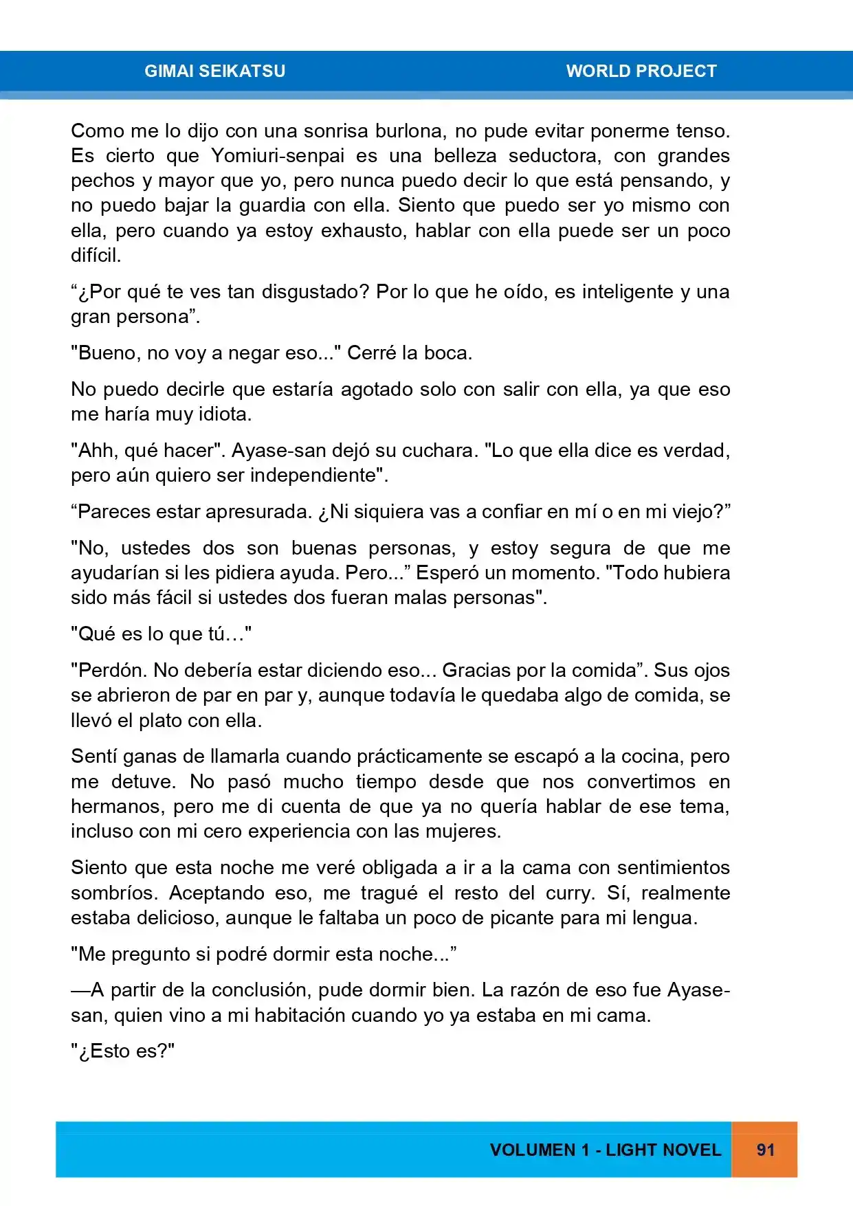 Gimai Seikatsu (Novela) - Capítulo 3 - Página 19 - LectorTMOo