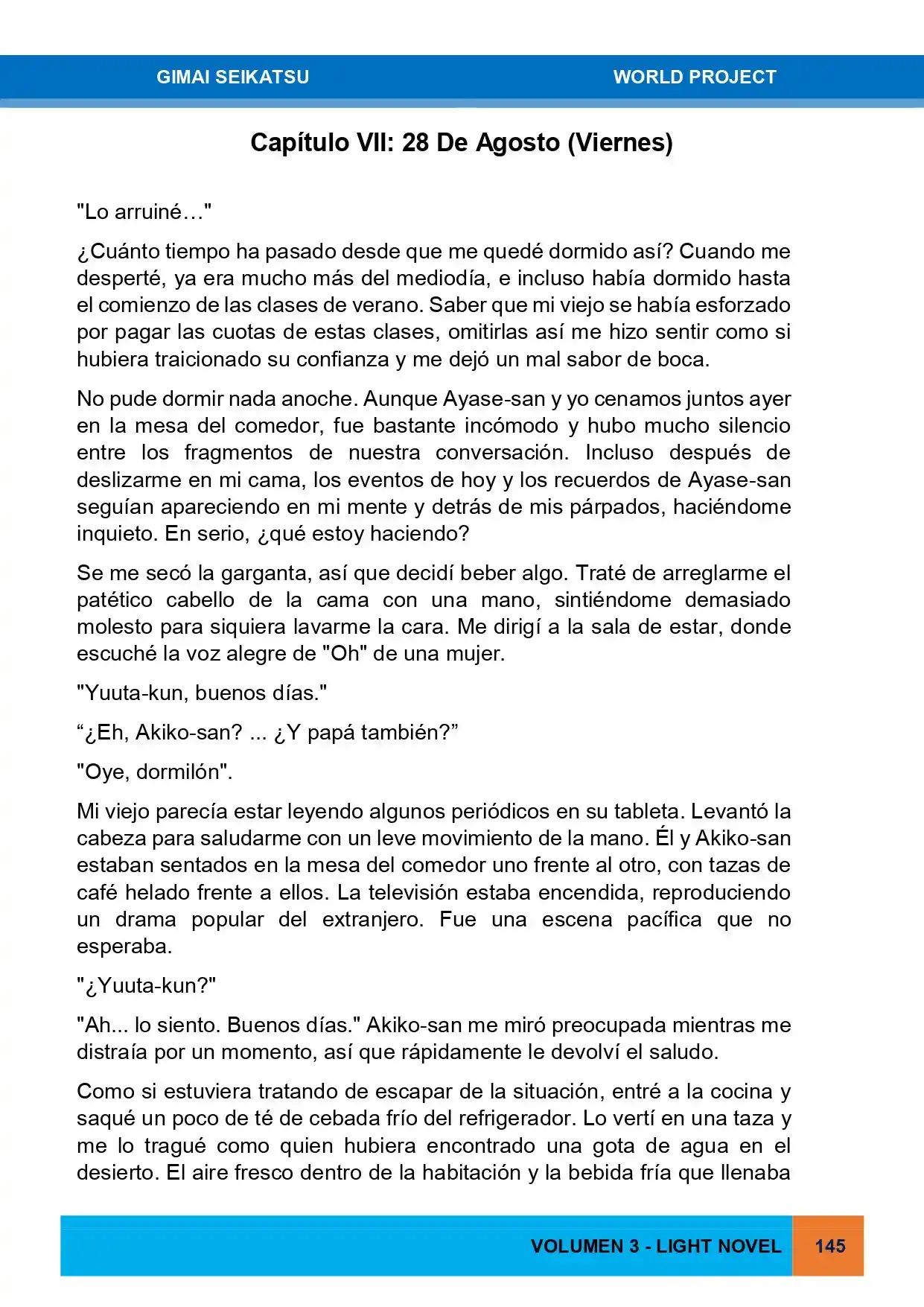 Gimai Seikatsu (Novela) - Capítulo 30 - Página 1 - LectorTMOo