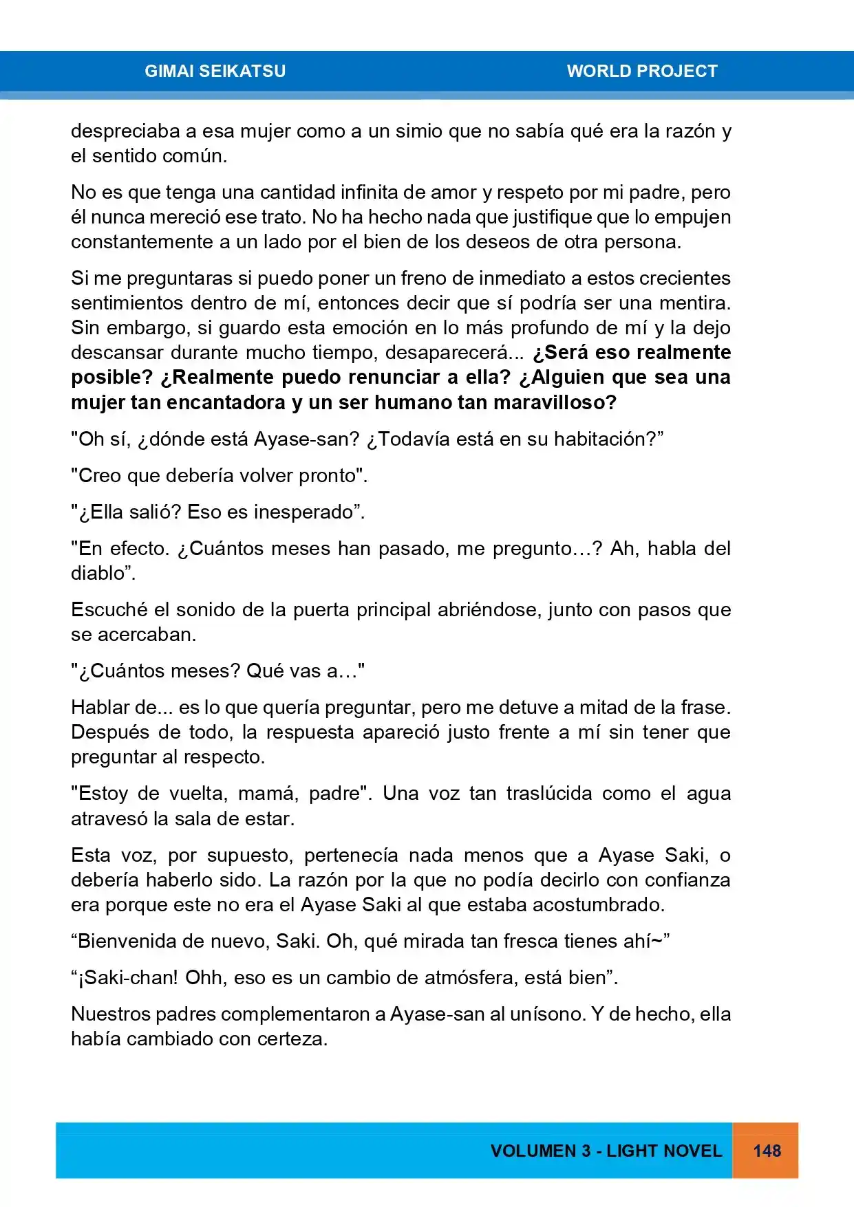 Gimai Seikatsu (Novela) - Capítulo 30 - Página 4 - LectorTMOo
