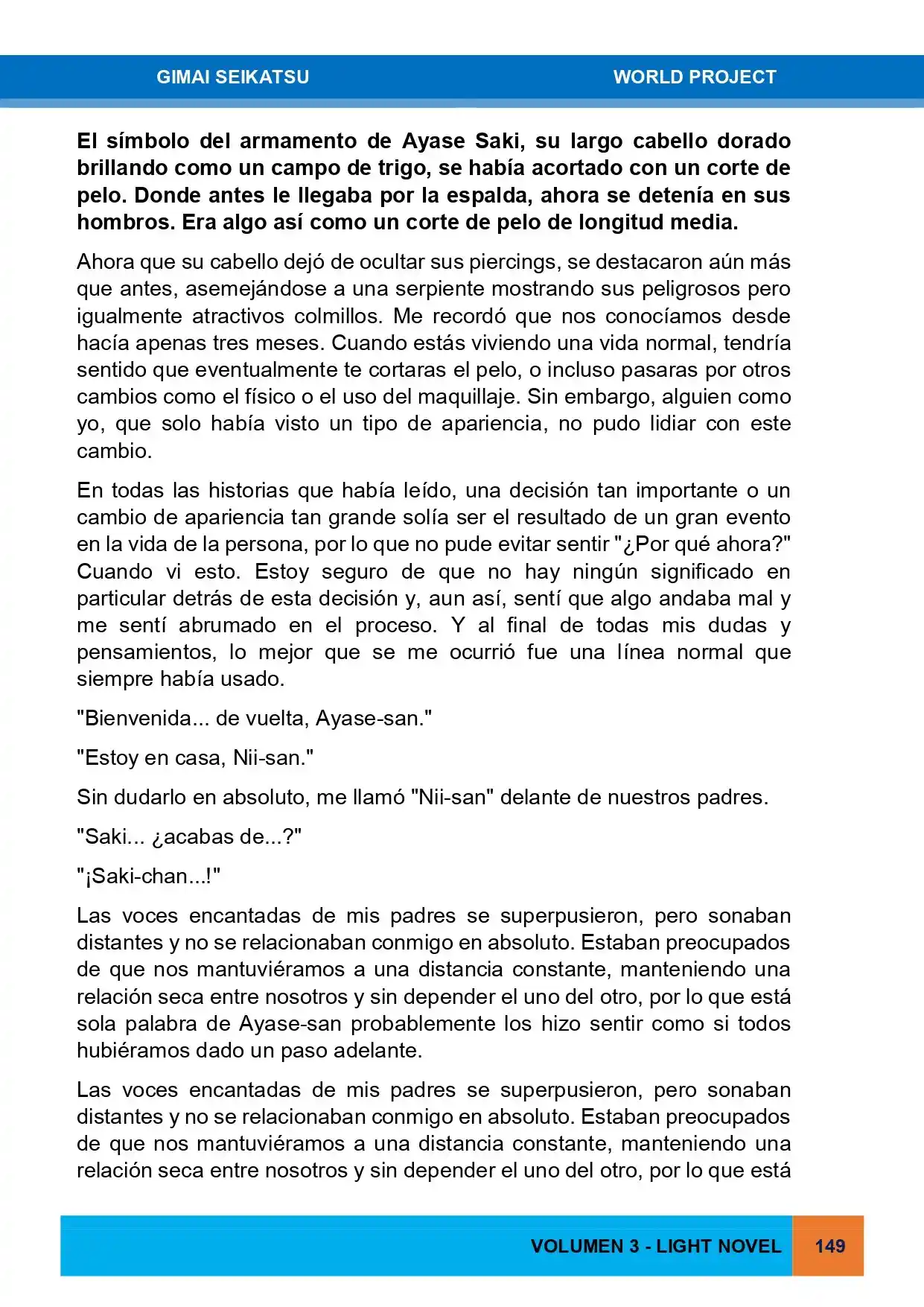 Gimai Seikatsu (Novela) - Capítulo 30 - Página 5 - LectorTMOo