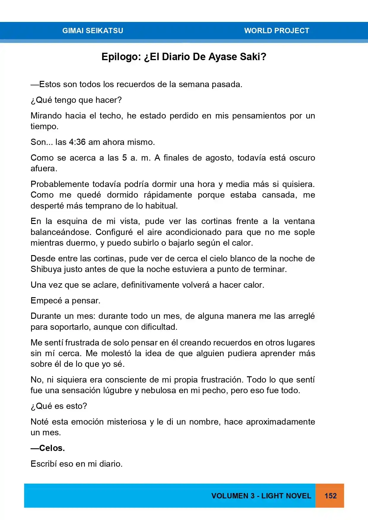 Gimai Seikatsu (Novela) - Capítulo 31 - Página 1 - LectorTMOo