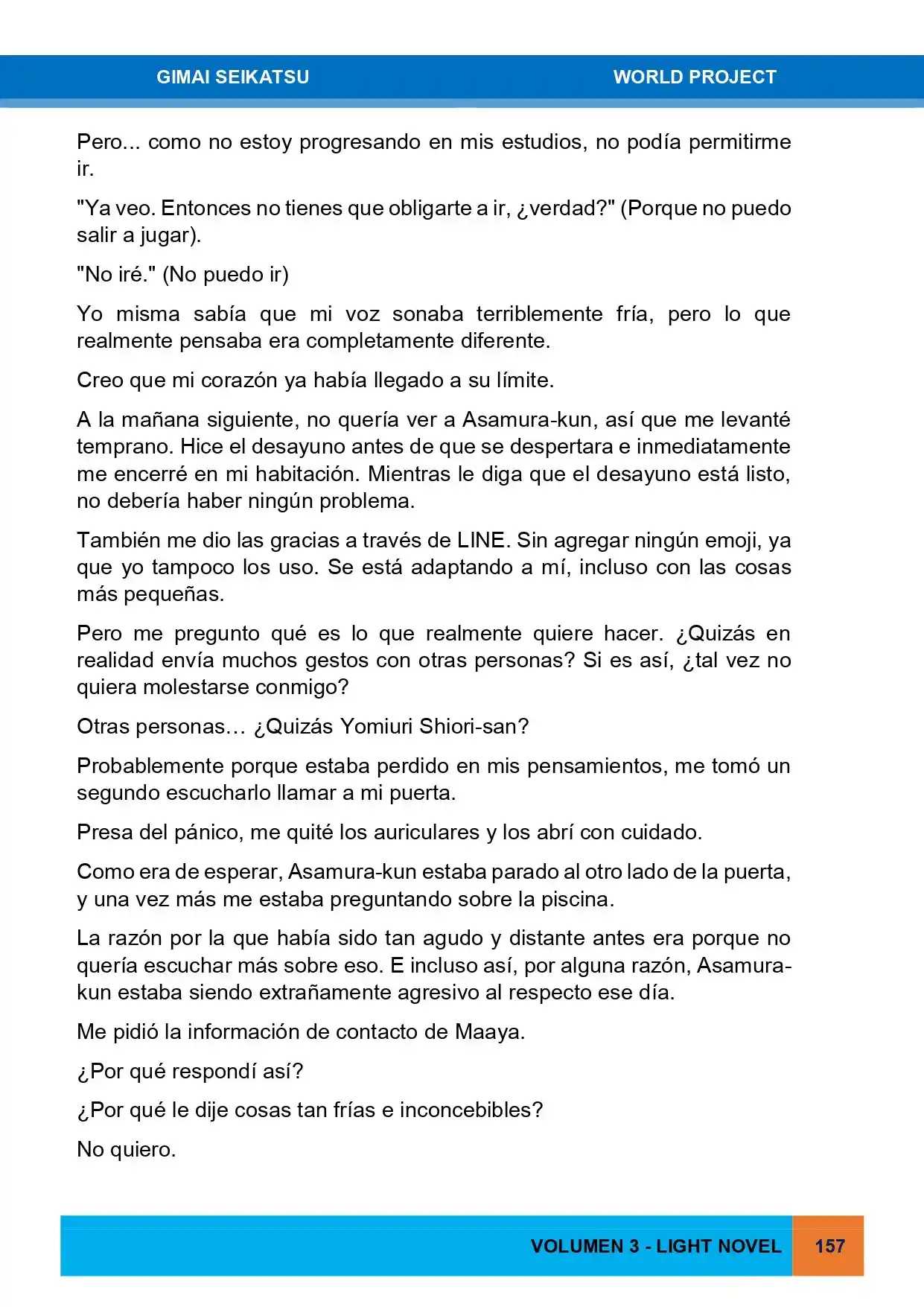 Gimai Seikatsu (Novela) - Capítulo 31 - Página 6 - LectorTMOo