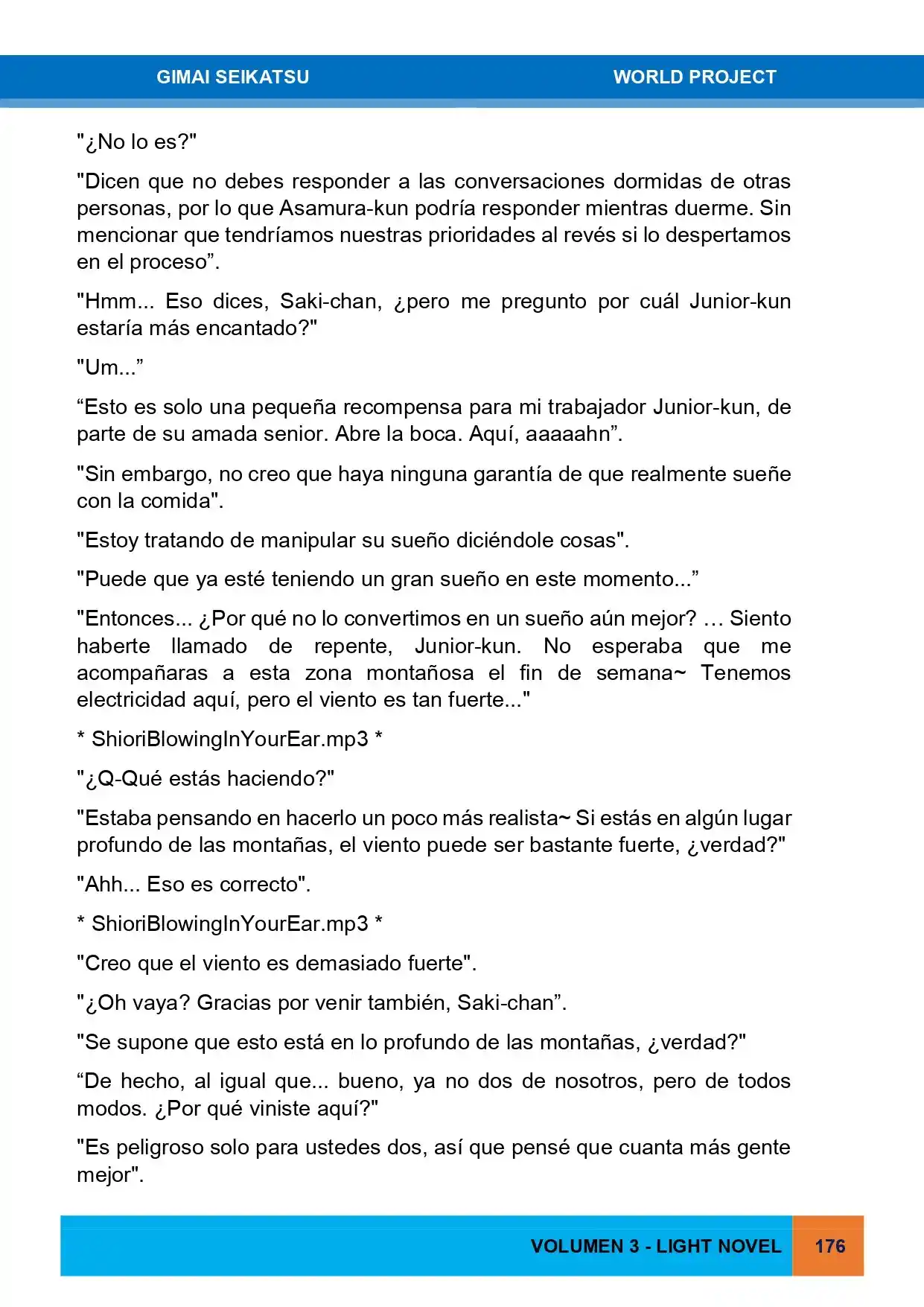 Gimai Seikatsu (Novela) - Capítulo 32 - Página 3 - LectorTMOo