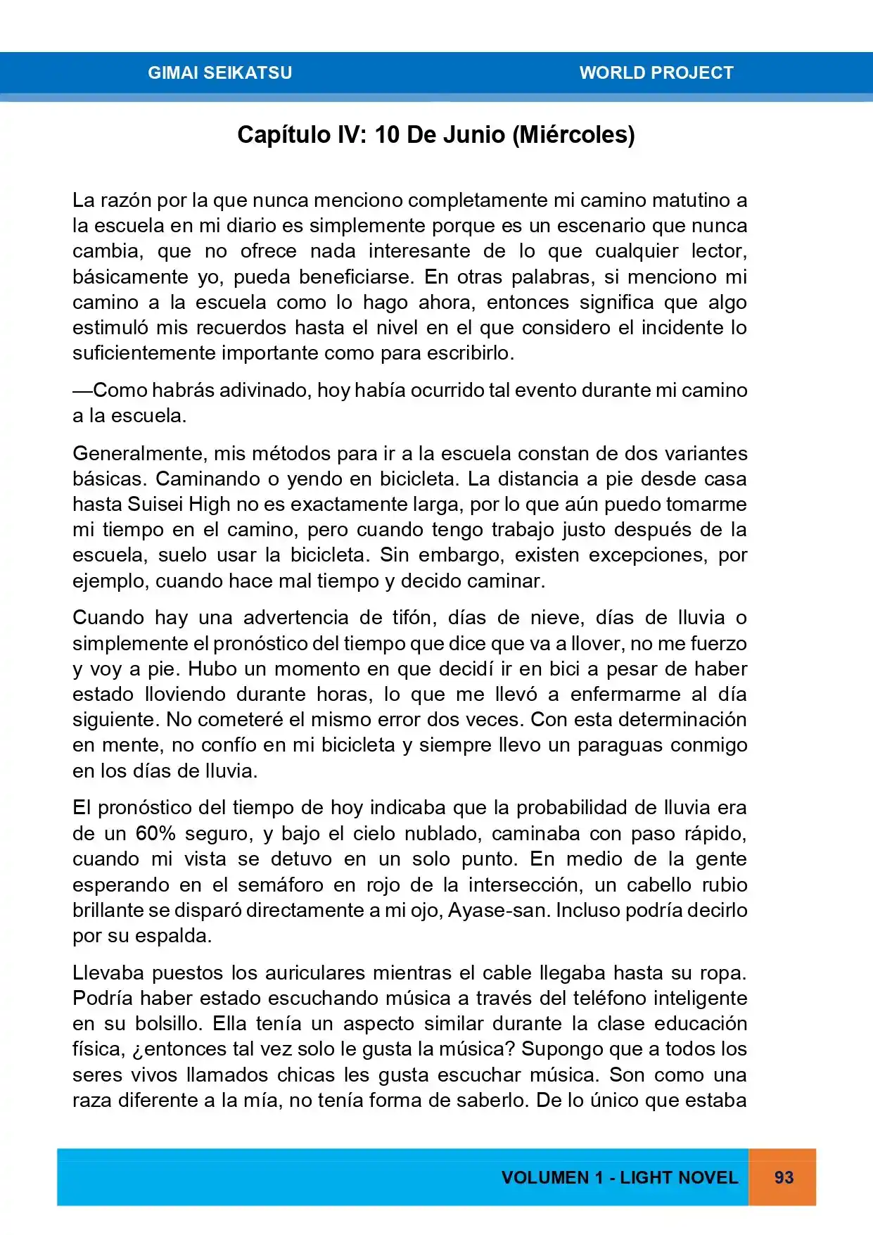Gimai Seikatsu (Novela) - Capítulo 4 - Página 1 - LectorTMOo