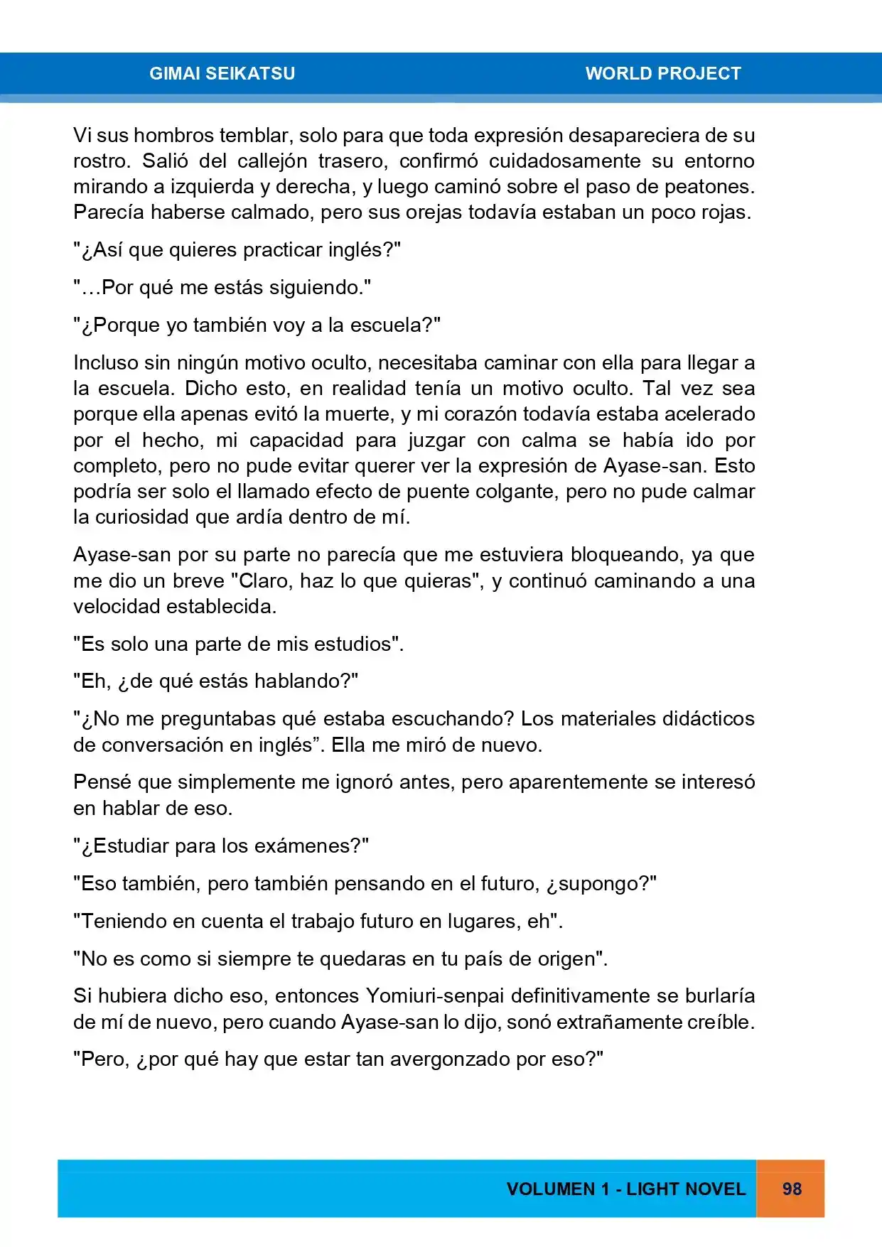 Gimai Seikatsu (Novela) - Capítulo 4 - Página 6 - LectorTMOo