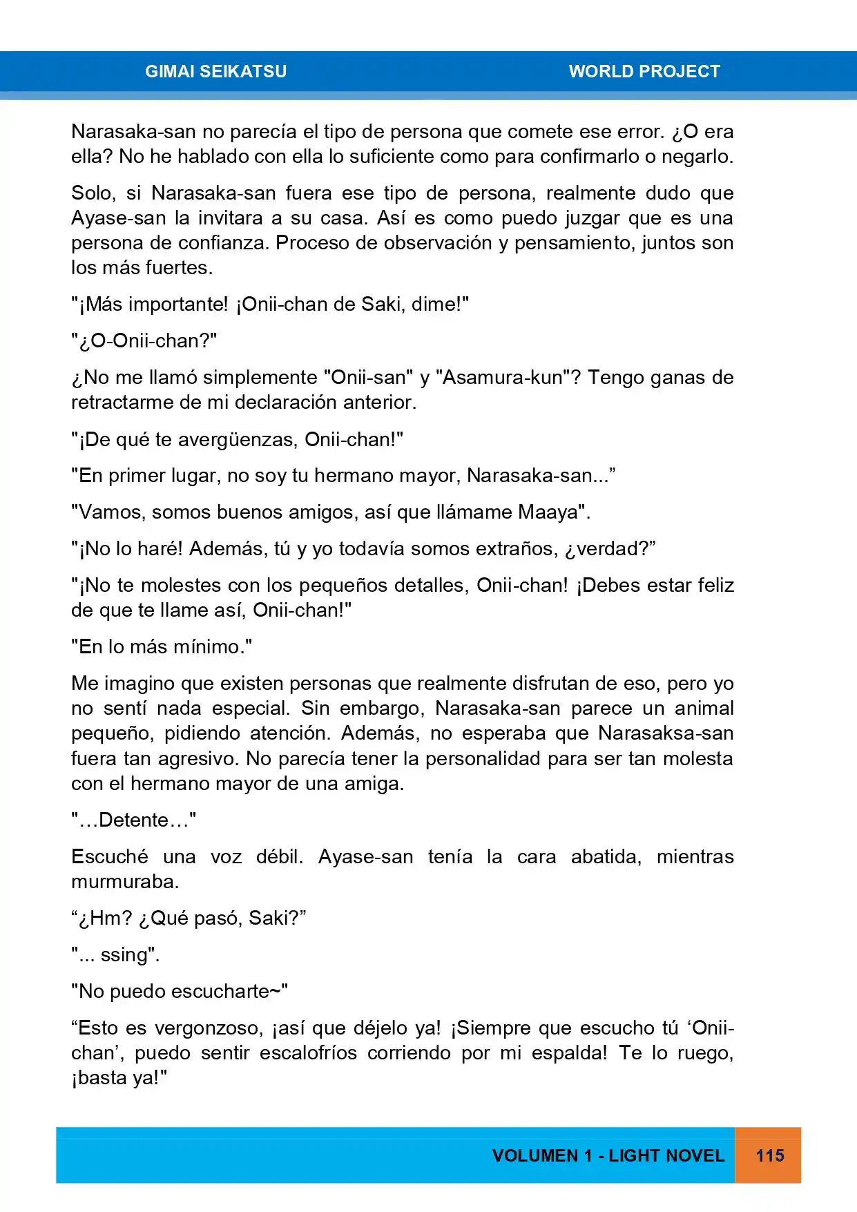 Gimai Seikatsu (Novela) - Capítulo 4 - Página 23 - LectorTMOo
