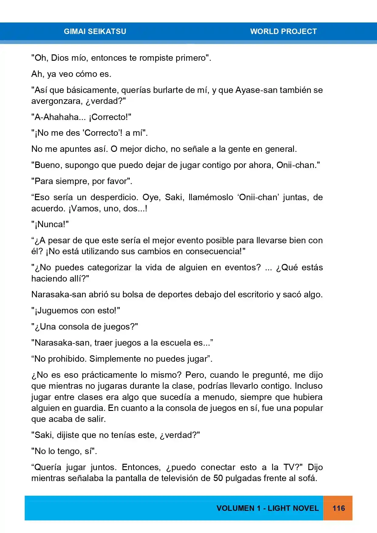 Gimai Seikatsu (Novela) - Capítulo 4 - Página 24 - LectorTMOo