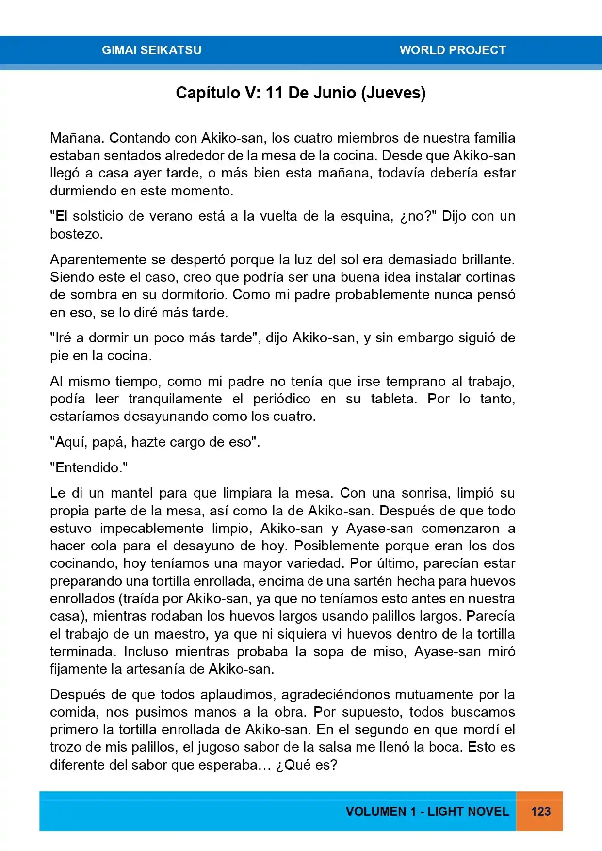 Gimai Seikatsu (Novela) - Capítulo 5 - Página 1 - LectorTMOo